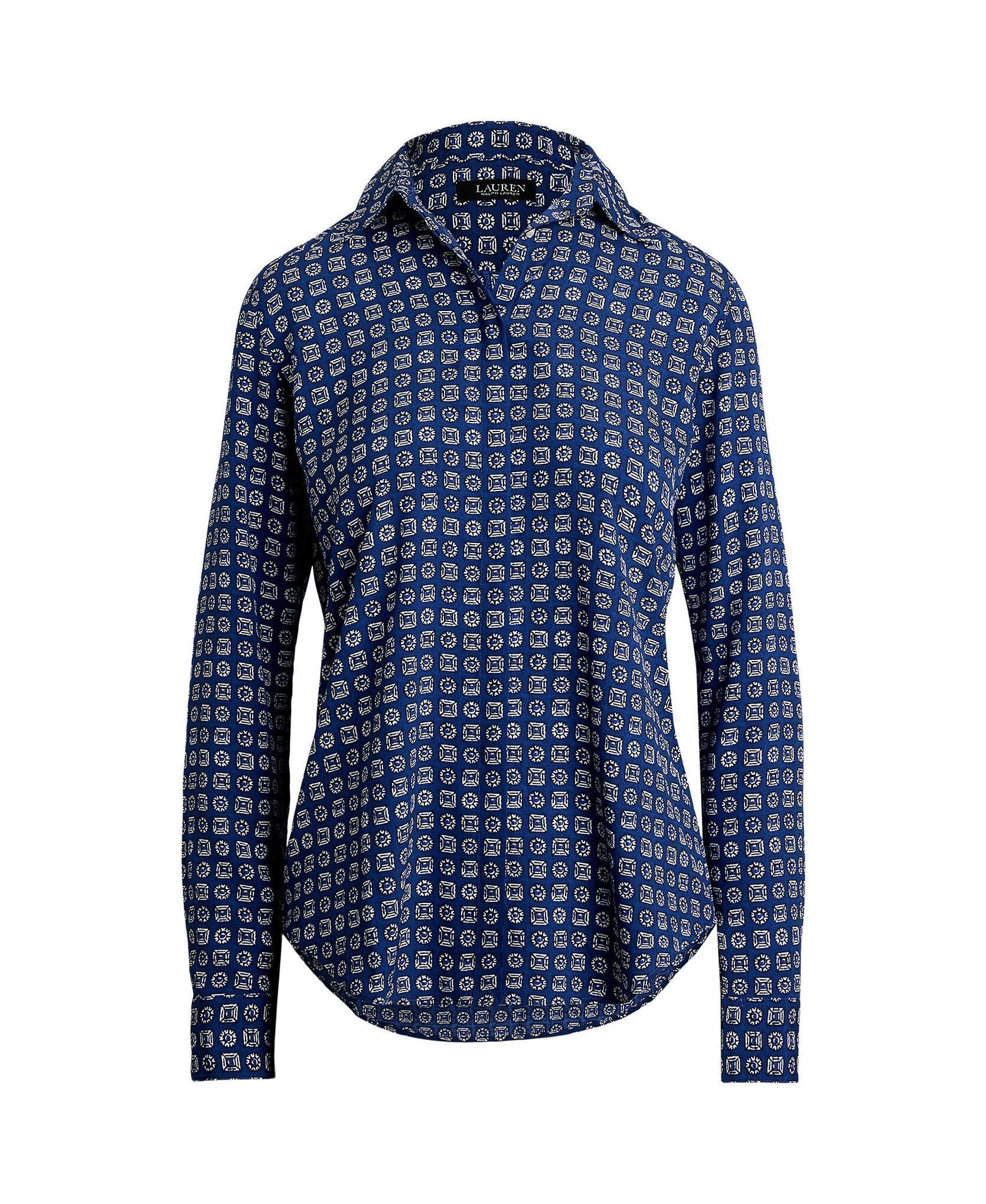 Chemises manches longues Kristy-Long Sleeve-Button Front Shirt 20 femme bleu Lauren Ralph Lauren Chemises manches longues Kristy-Long Sleeve-Button Front Shirt 20 femme bleu BLUE/WHITE