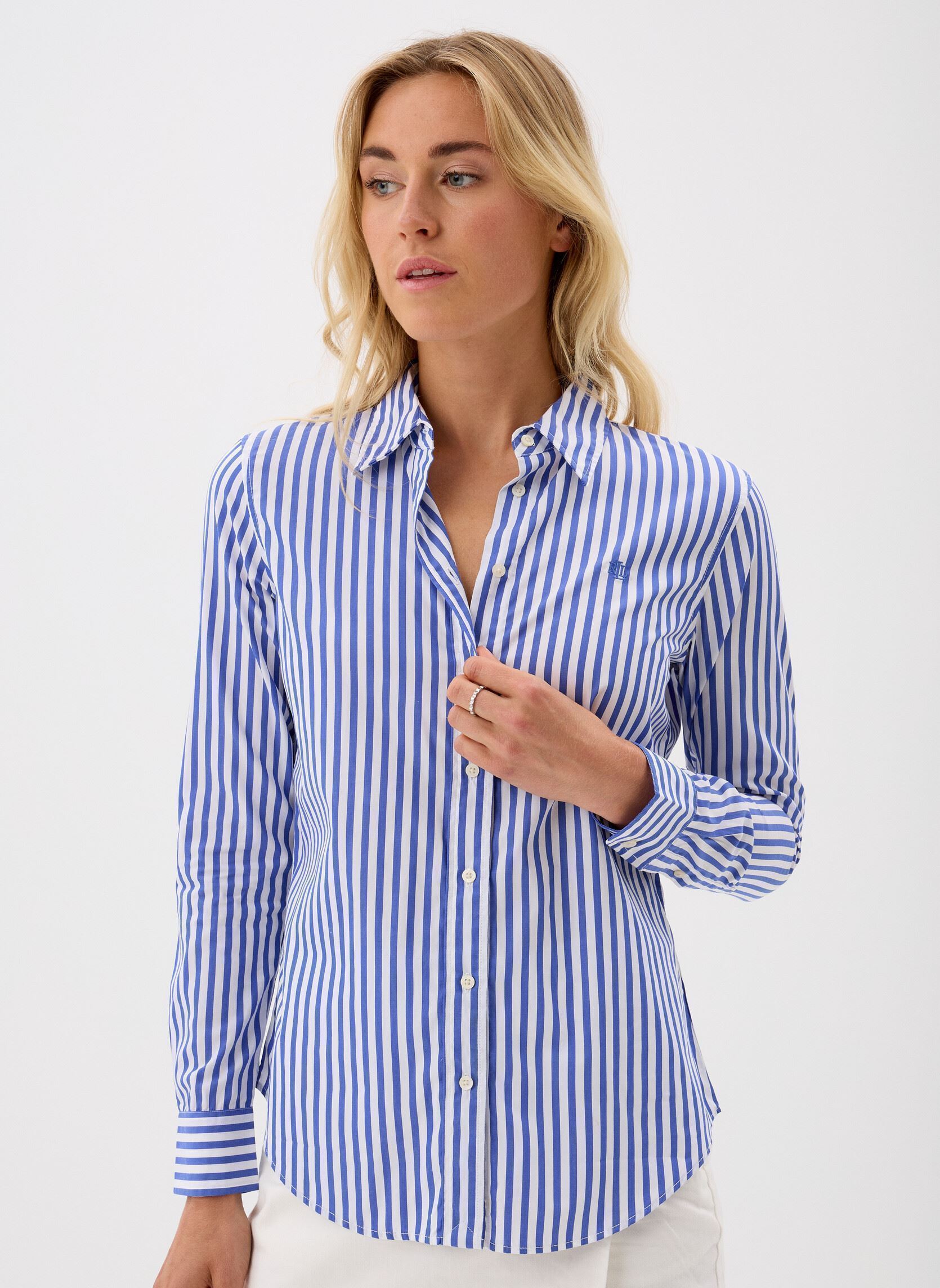 Vêtements Lauren Ralph Lauren Jamelko Long Sleeve Button Front Shirt 200970765001 pour Accessoires - vue 1
