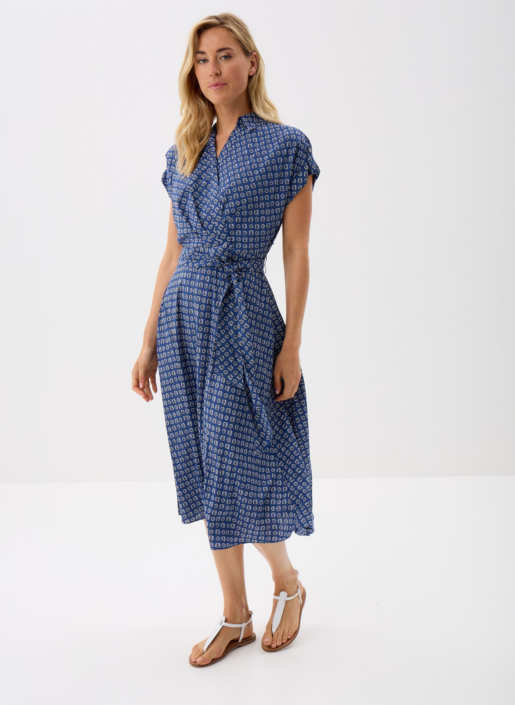 Vêtements Lauren Ralph Lauren Fratillio Short Sleeve Day Dress 200973374001 pour Accessoires