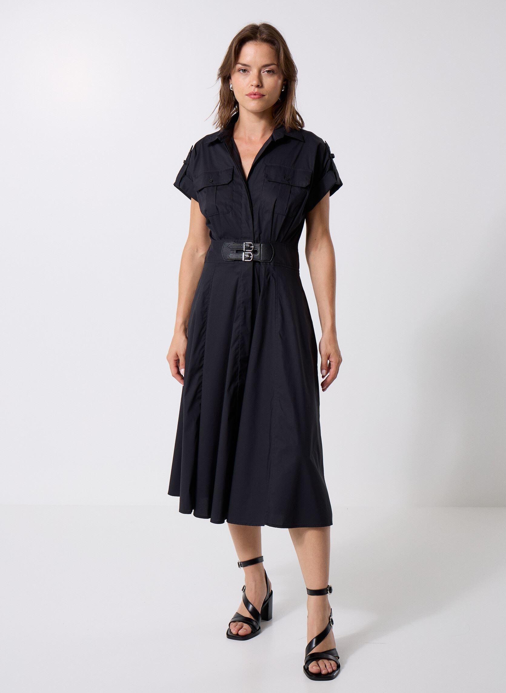 Kleider Mertice-Short Sleeve-Day Dress 200973594 damen schwarz Lauren Ralph Lauren Kleider Mertice-Short Sleeve-Day Dress 200973594 damen schwarz BLACK