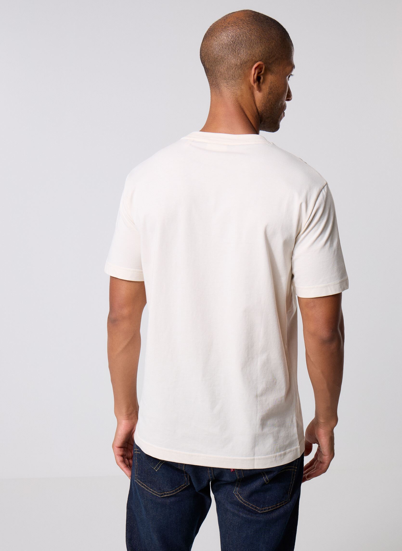 Tee-shirts manches courtes Graphic T-Shirt homme blanc GANT Tee-shirts manches courtes Graphic T-Shirt homme blanc CREAM