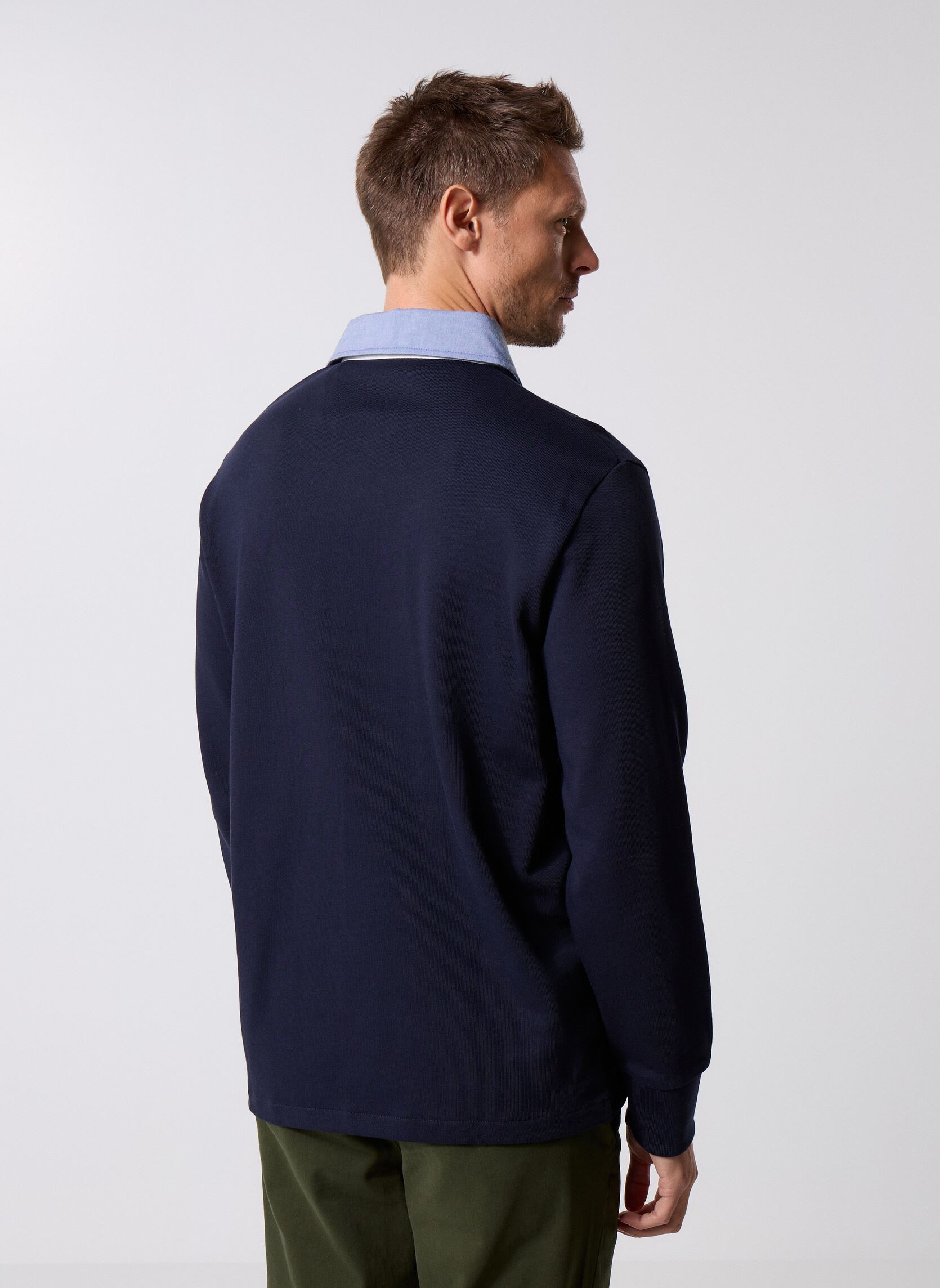 Korte mouwen polo's Reg Chambray Heavy Rugger heren blauw GANT Korte mouwen polo's Reg Chambray Heavy Rugger heren blauw EVENING BLUE
