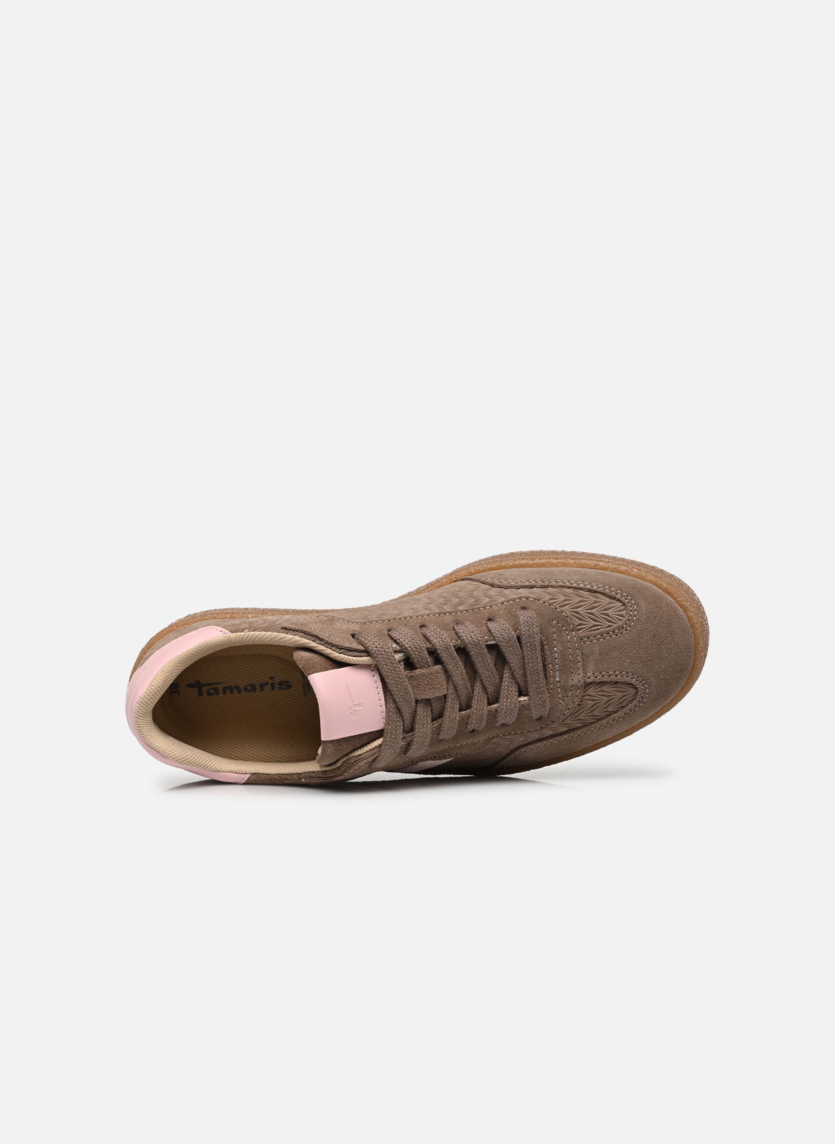 Lage sneakers 23723-44 dames bruin Tamaris Lage sneakers 23723-44 dames bruin BROWN/ROSE