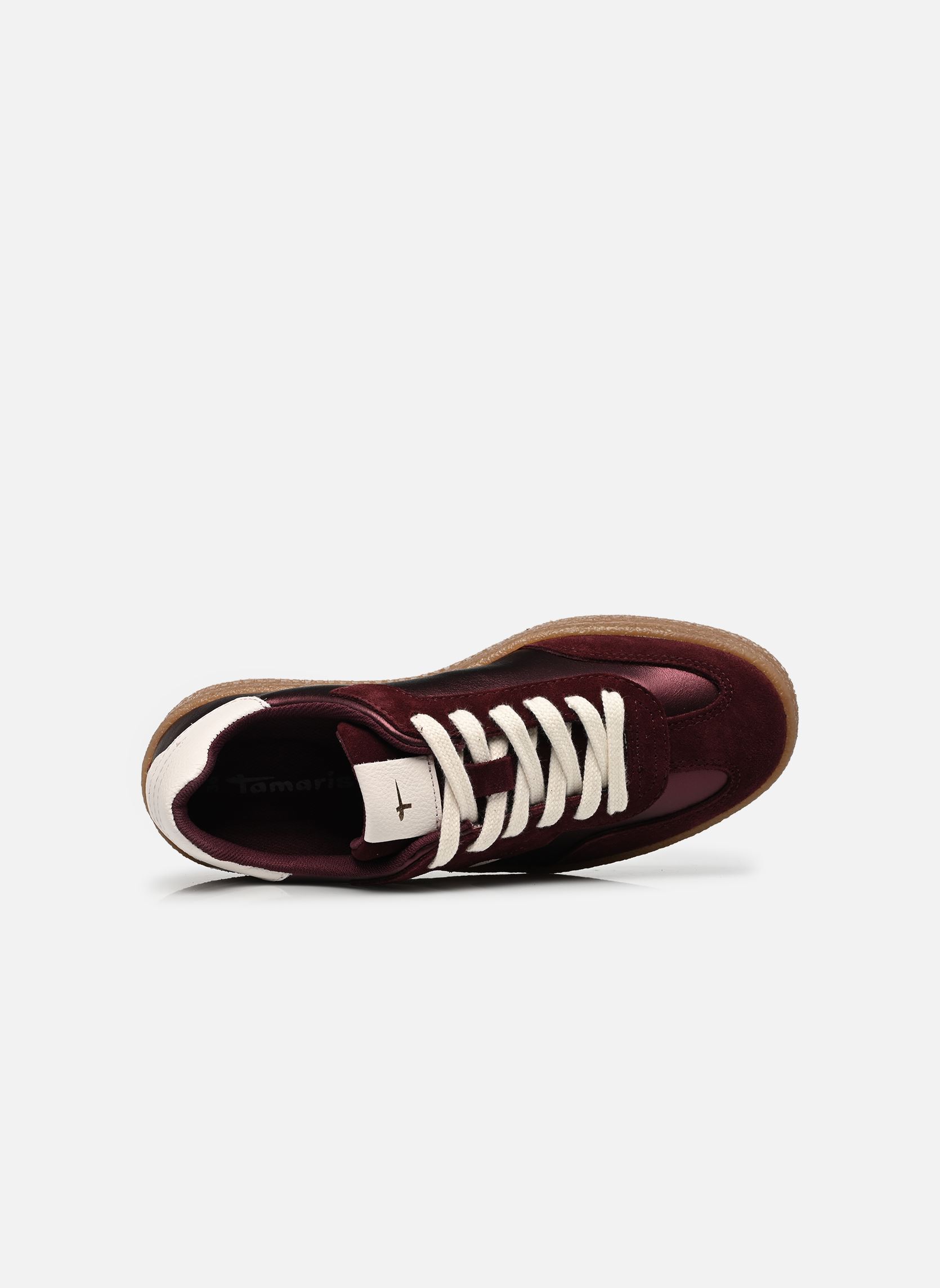 Lage sneakers 23723-44 dames bordeaux Tamaris Lage sneakers 23723-44 dames bordeaux BORDEAUX MET.
