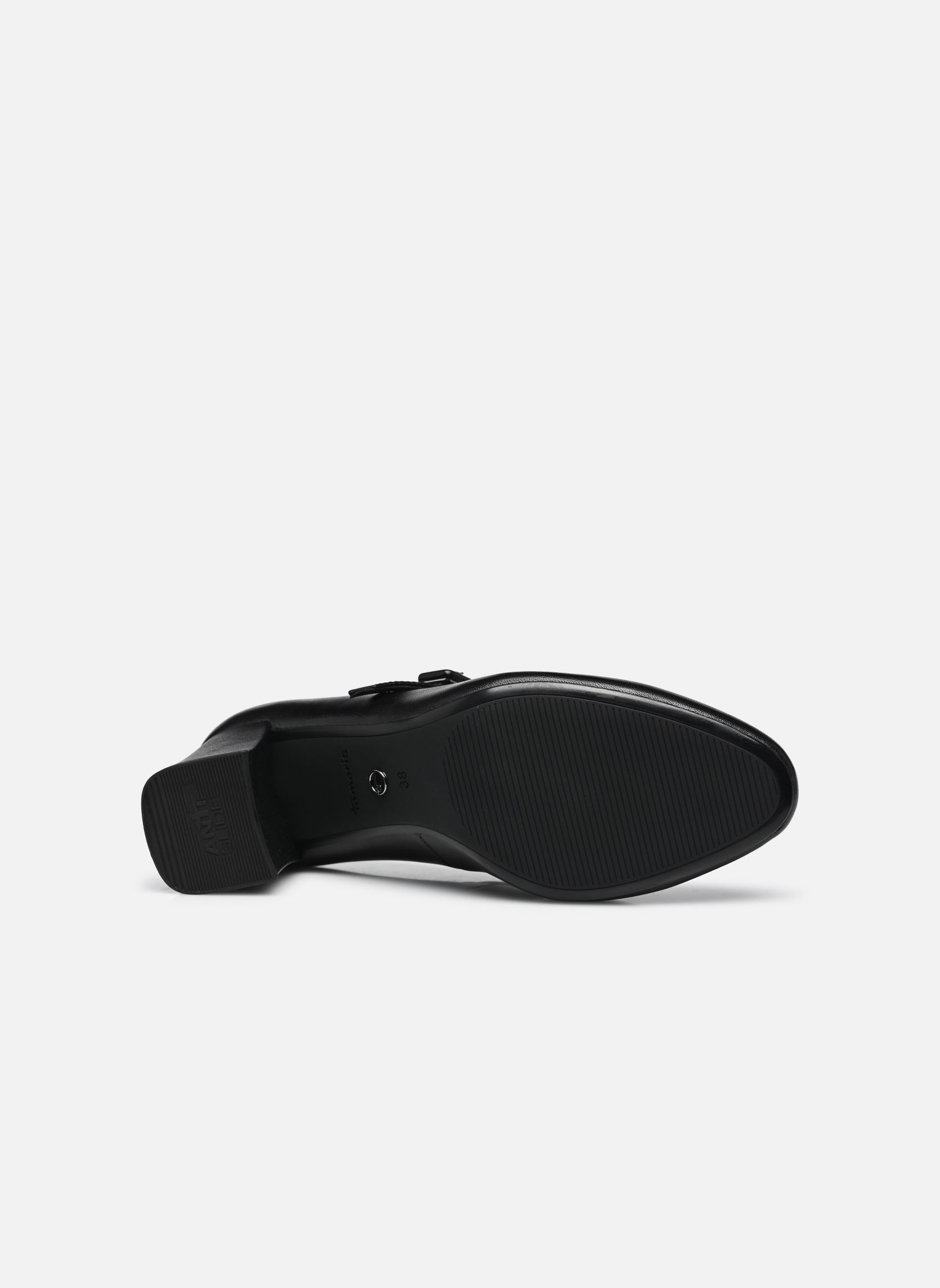 Tamaris Stijlvolle synthetische pump met 7 cm hak Black Dames