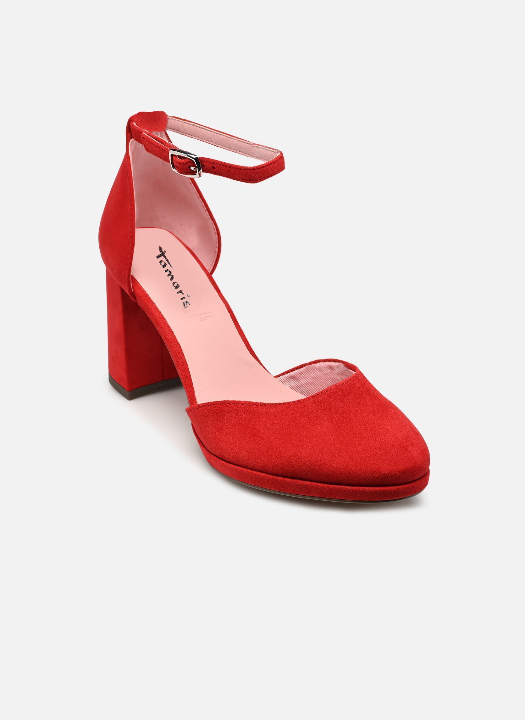 Escarpins à brides 22463-45 femme rouge Tamaris Escarpins à brides 22463-45 femme rouge RED