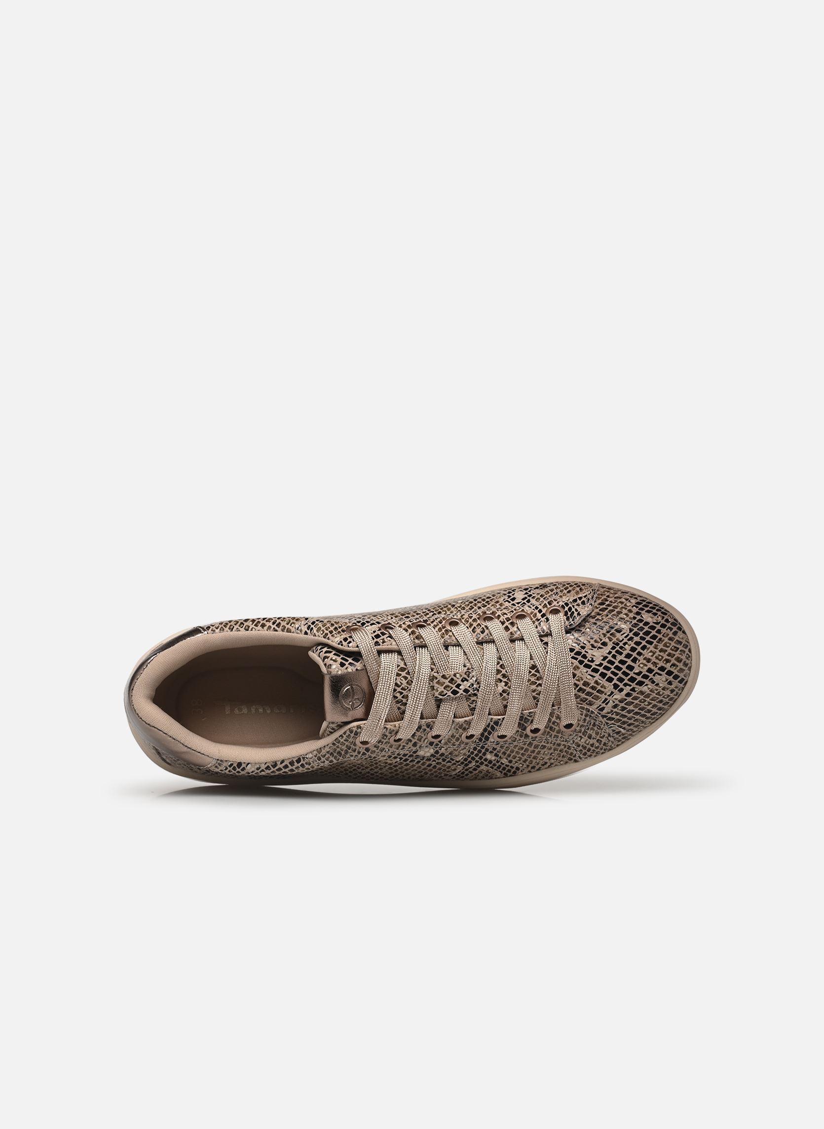 Lage sneakers 23719-45 dames beige Tamaris Lage sneakers 23719-45 dames beige BEIGE SNAKE