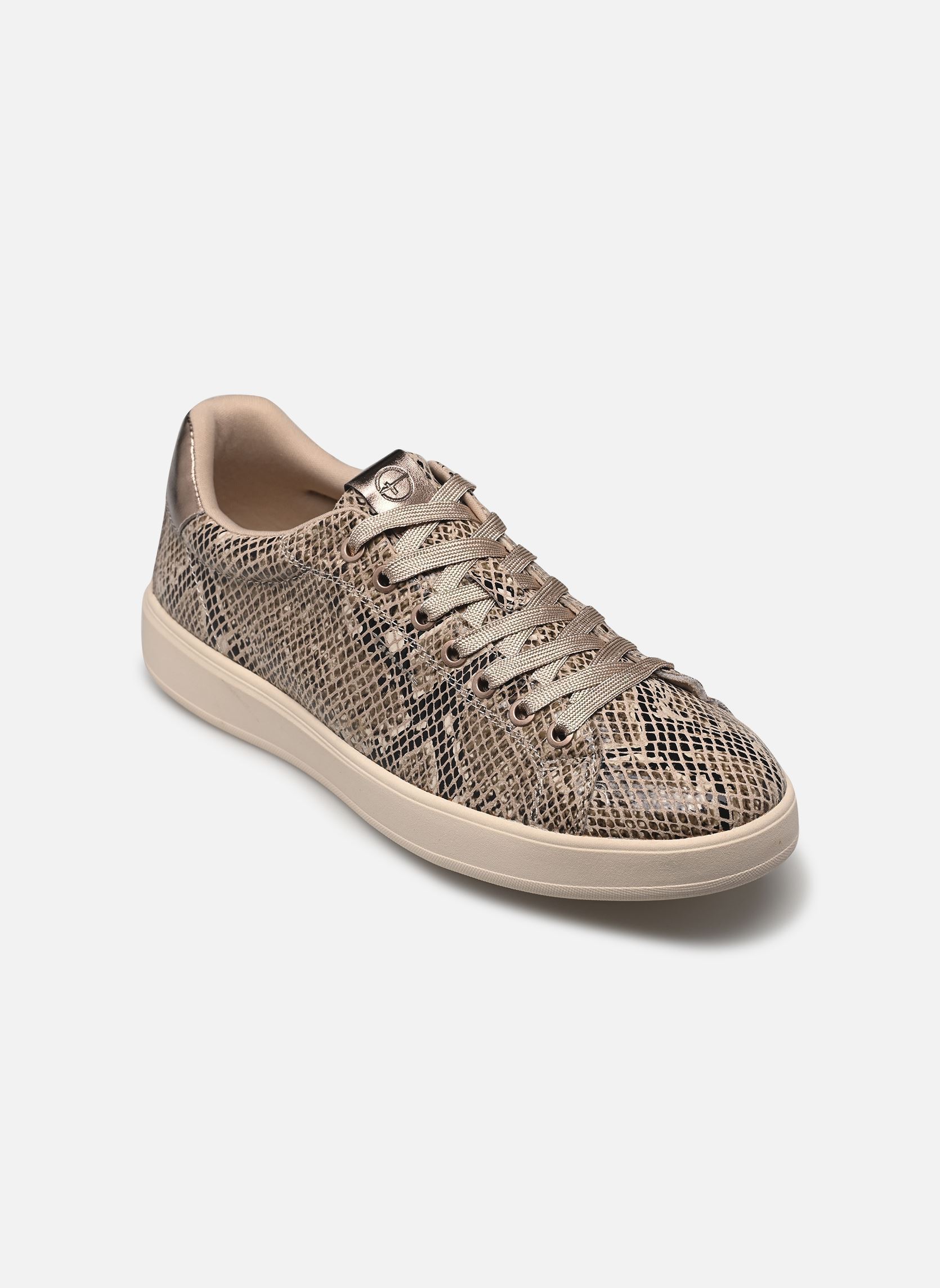 Lage sneakers 23719-45 dames beige Tamaris Lage sneakers 23719-45 dames beige BEIGE SNAKE