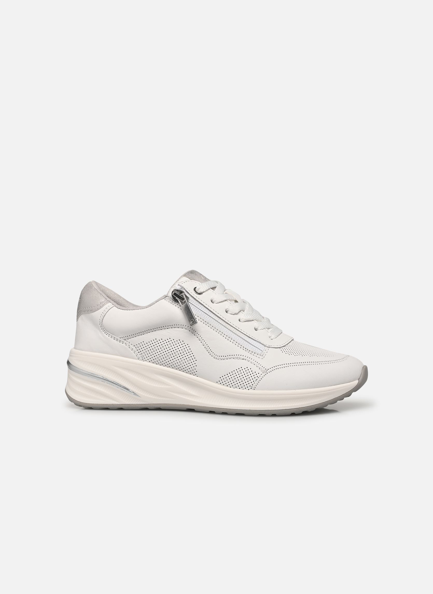 Baskets compensées 23739-45 femme blanc Tamaris Baskets compensées 23739-45 femme blanc WHITE