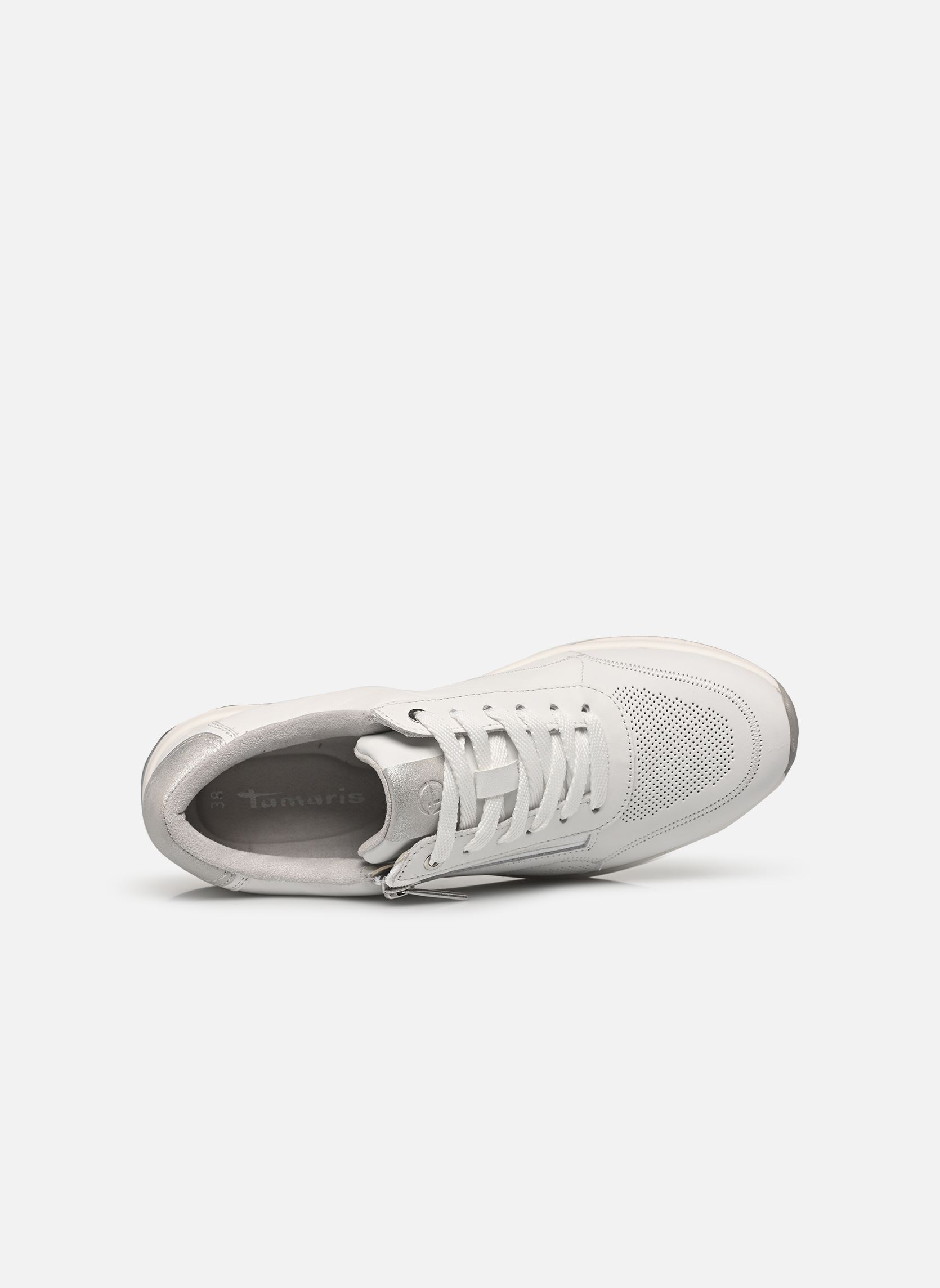 Baskets compensées 23739-45 femme blanc Tamaris Baskets compensées 23739-45 femme blanc WHITE