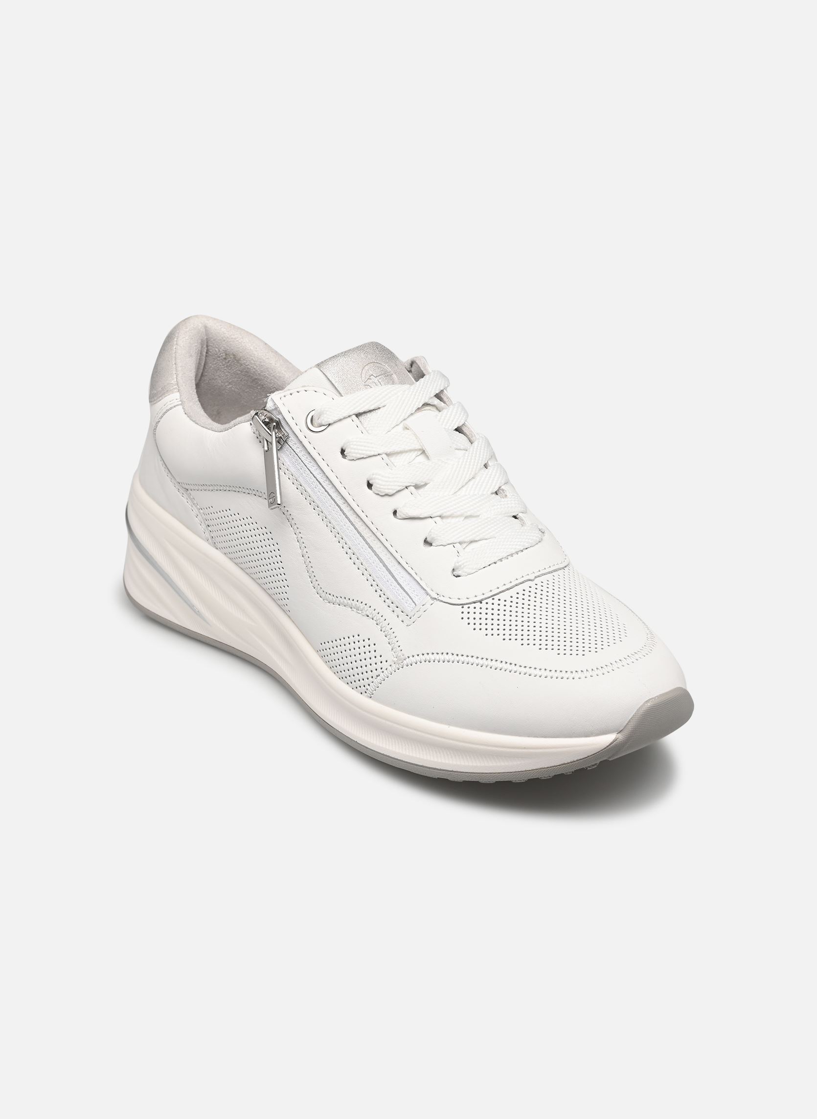 Baskets compensées 23739-45 femme blanc Tamaris Baskets compensées 23739-45 femme blanc WHITE