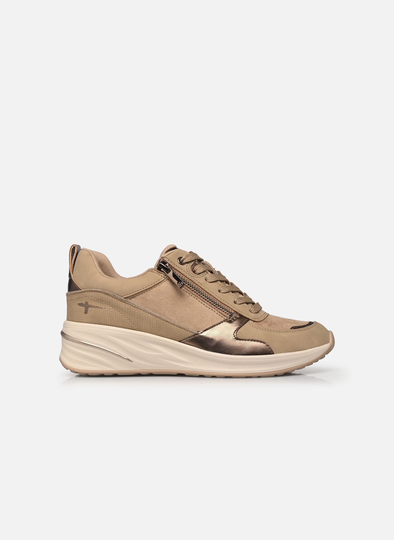 Baskets compensées 23754-45 femme beige Tamaris Baskets compensées 23754-45 femme beige BEIGE