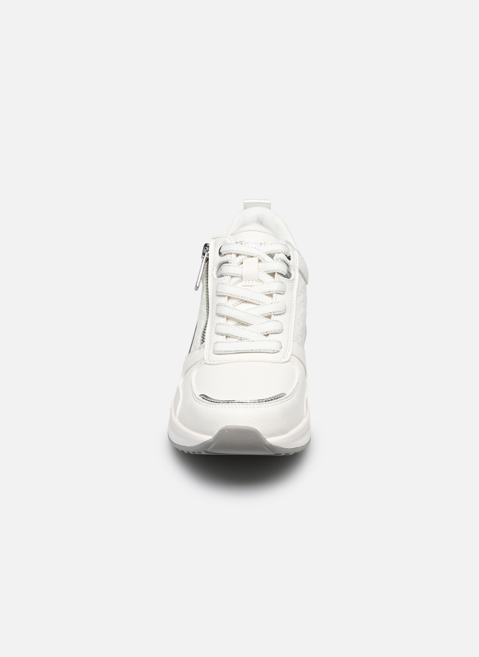 Sleehak sneakers 23754-45 dames wit Tamaris Sleehak sneakers 23754-45 dames wit WHITE/SILVER