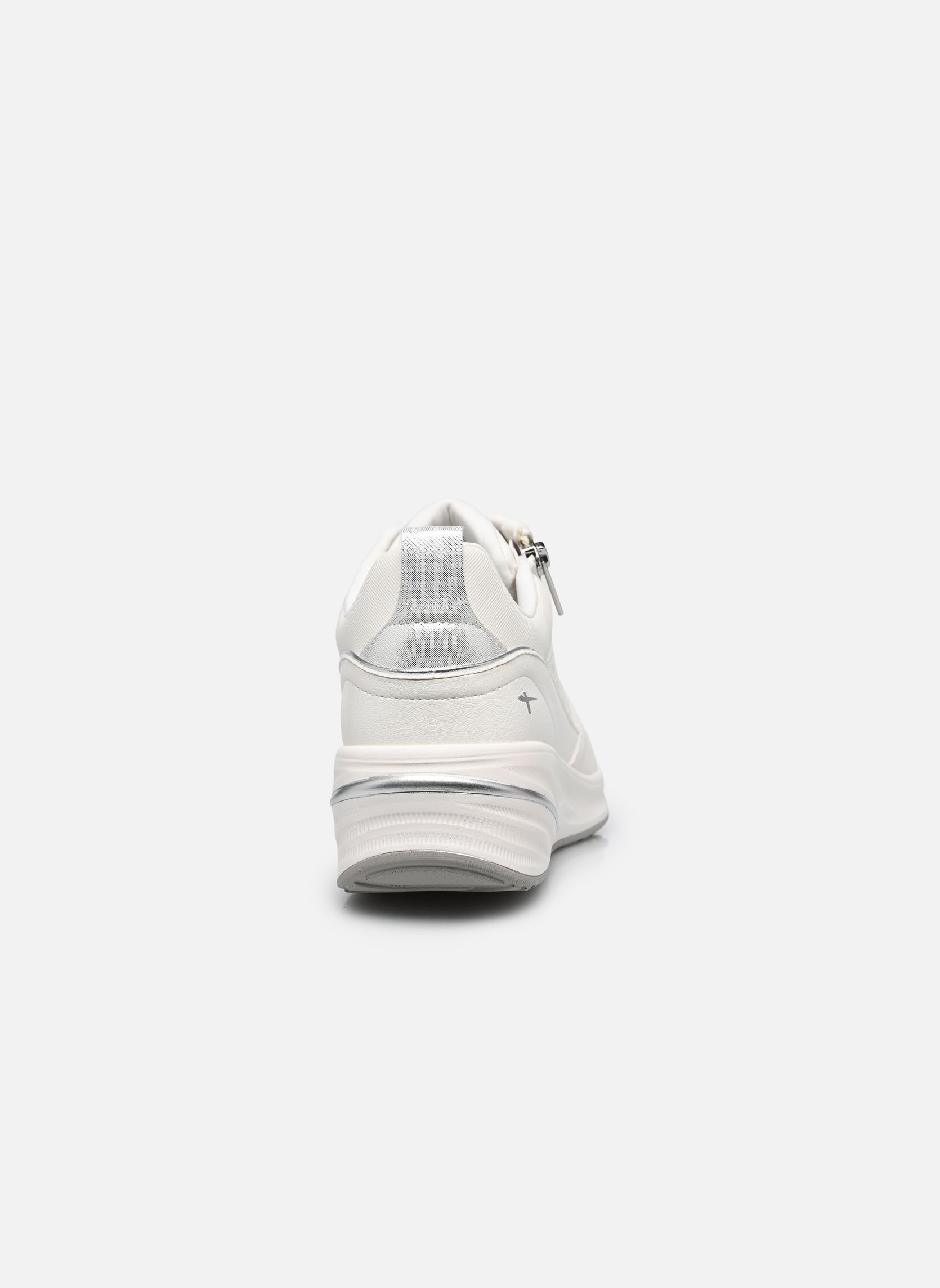 Sleehak sneakers 23754-45 dames wit Tamaris Sleehak sneakers 23754-45 dames wit WHITE/SILVER