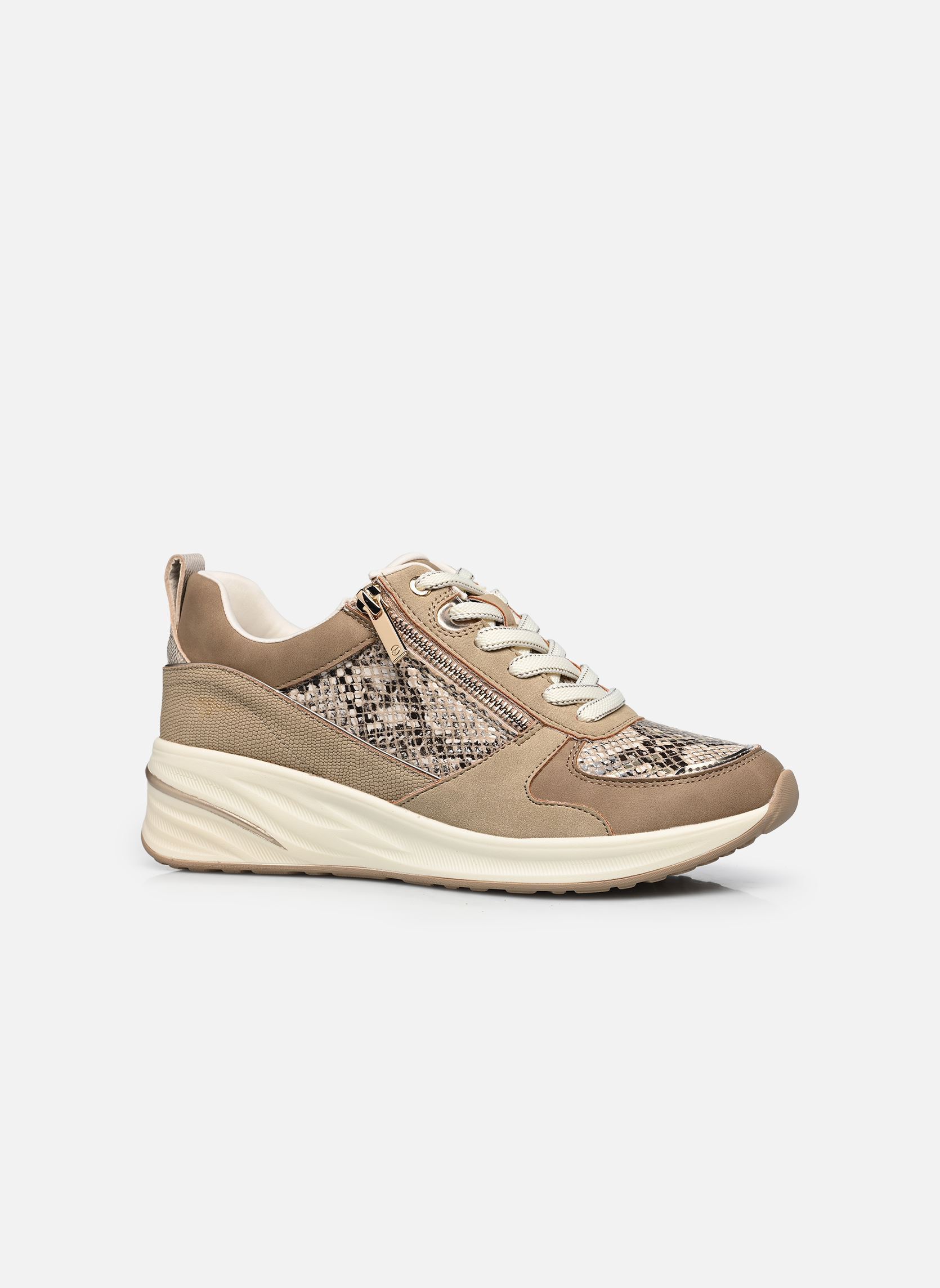 Sleehak sneakers 23754-45 dames beige Tamaris Sleehak sneakers 23754-45 dames beige BEIGE SNAKE