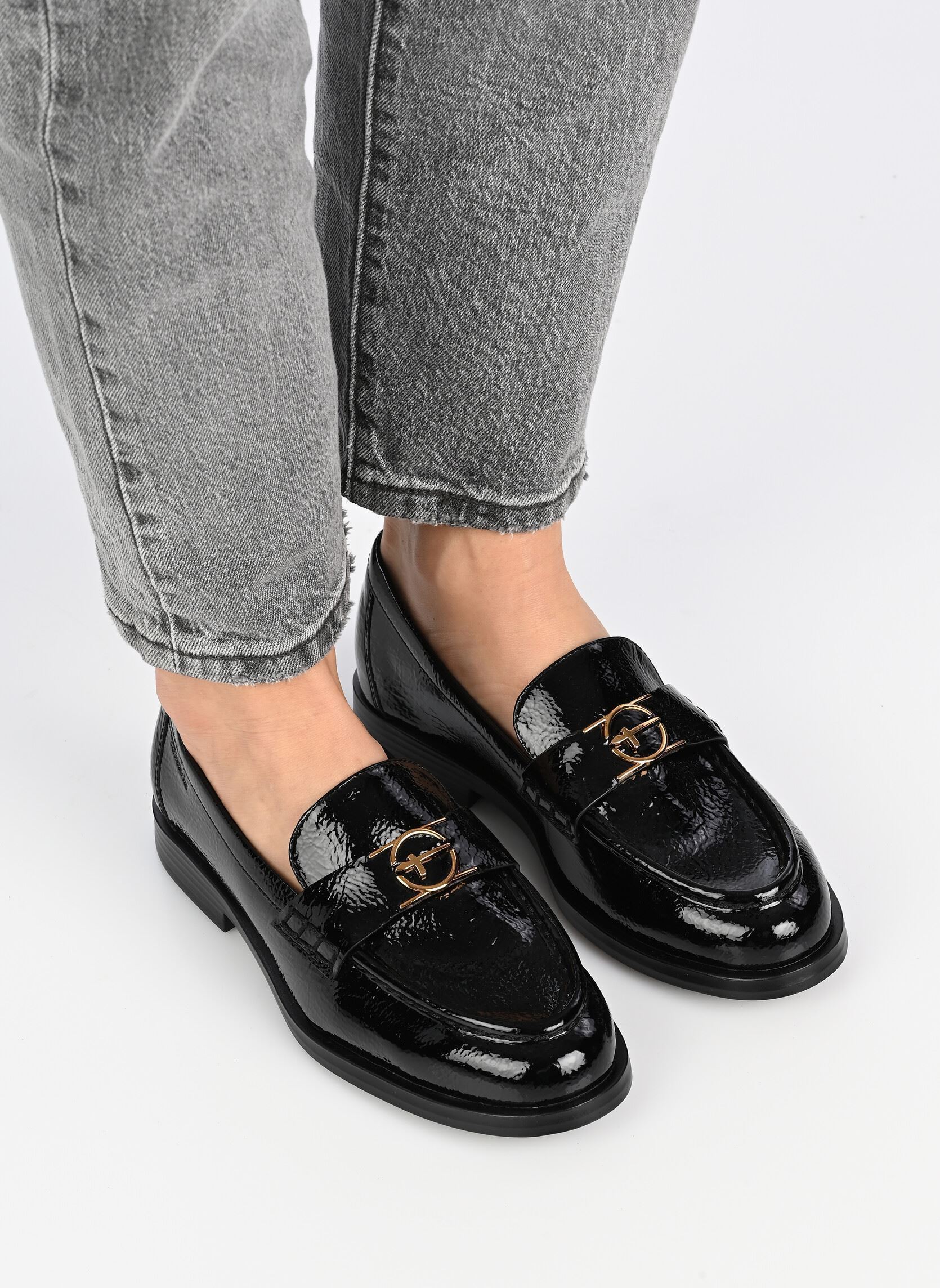 Mocassins 24351-45 femme noir Tamaris Mocassins 24351-45 femme noir BLACK PATENT