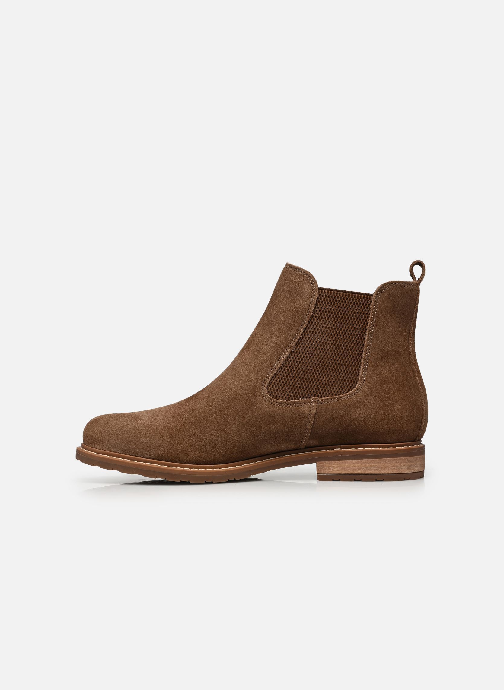 Niedrige Ankle Boots 25056-41 damen braun Tamaris Niedrige Ankle Boots 25056-41 damen braun BROWN SUEDE