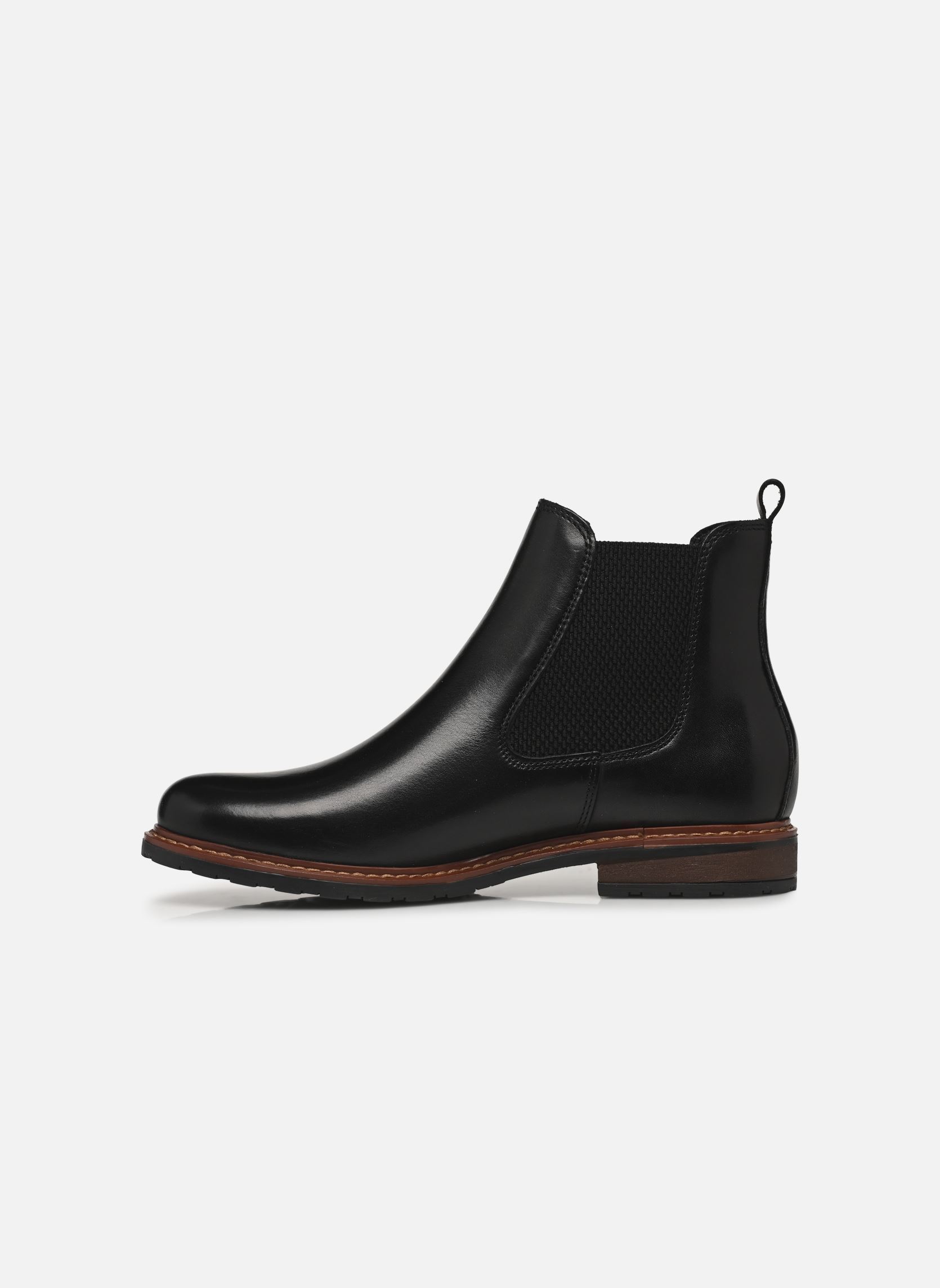 Enkellaarzen en boots 25056-41 dames zwart Tamaris Enkellaarzen en boots 25056-41 dames zwart BLACK LEATHER