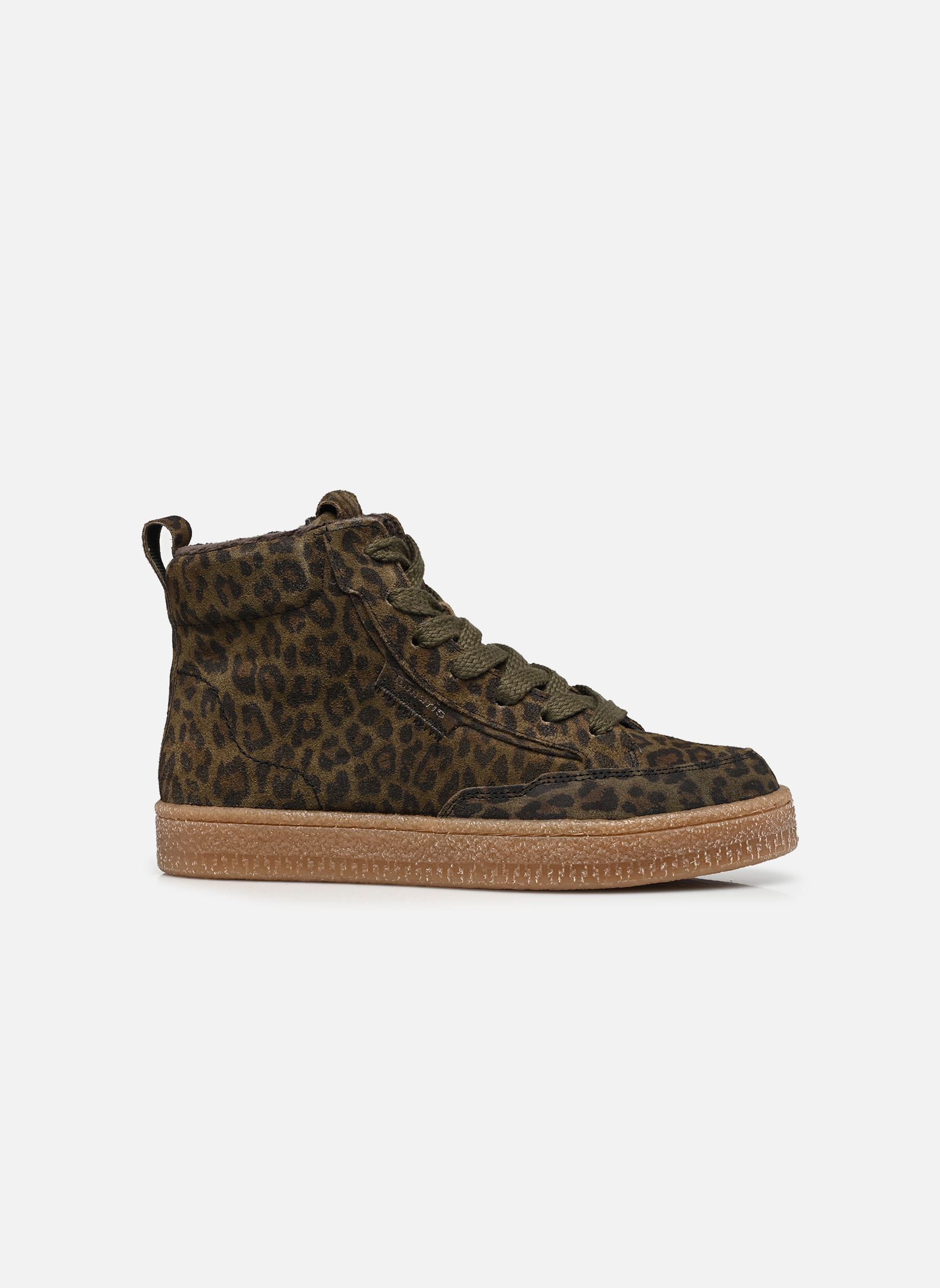Baskets montantes 25203-45 femme vert Tamaris Baskets montantes 25203-45 femme vert OLIVE LEOPARD