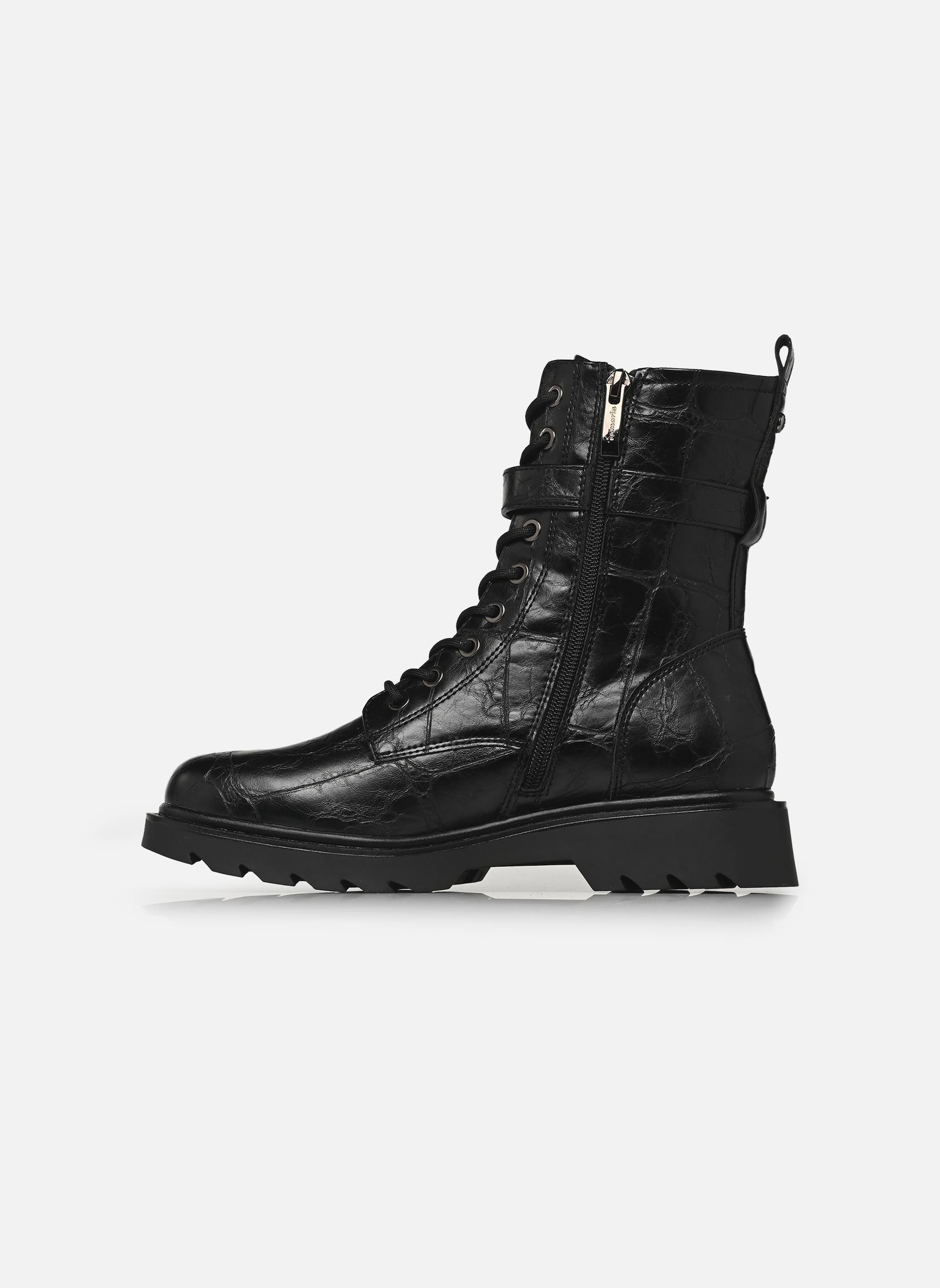 Veterlaarsjes 25228-45 dames zwart Tamaris Veterlaarsjes 25228-45 dames zwart BLACK CROCO