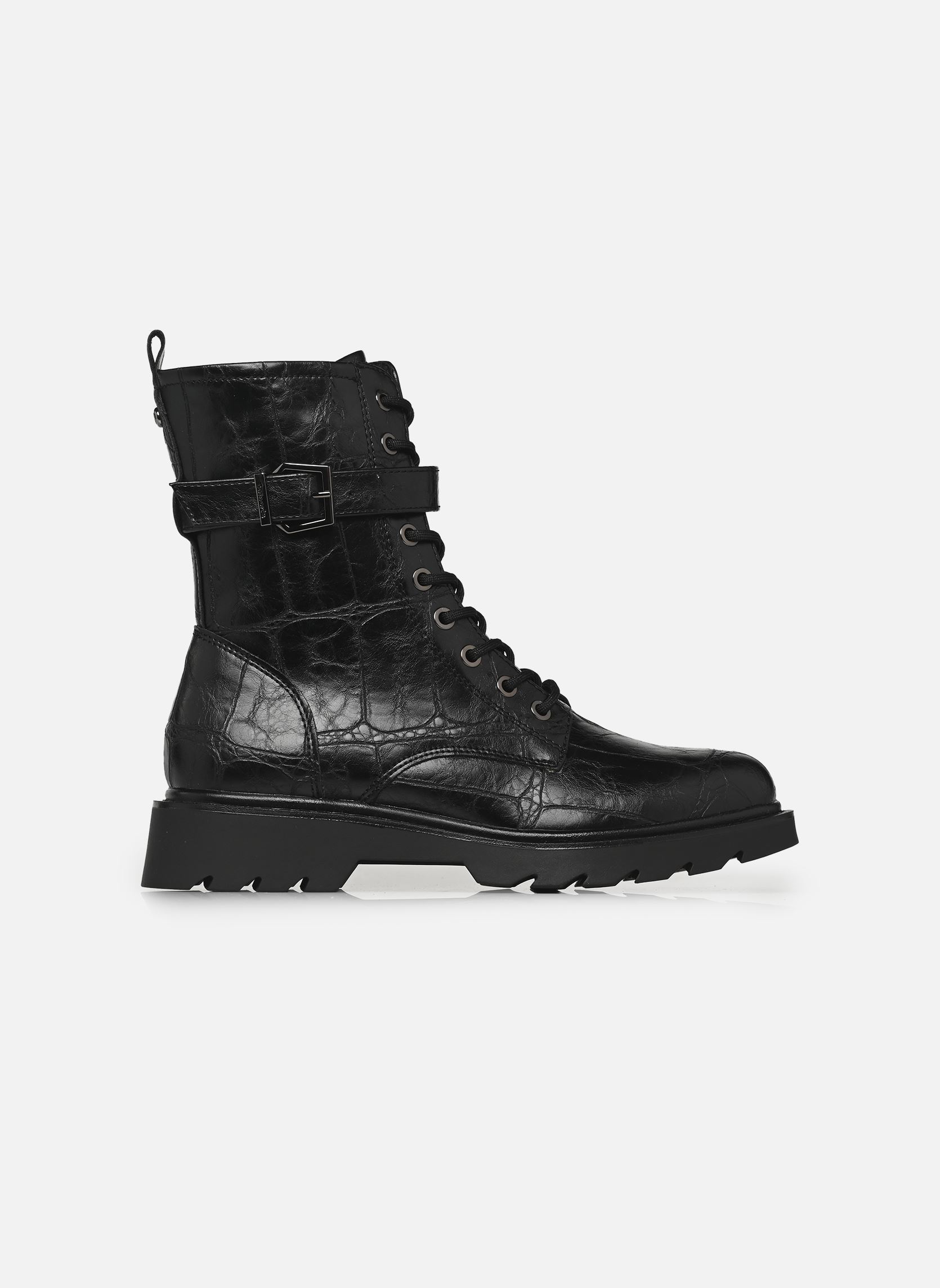 Veterlaarsjes 25228-45 dames zwart Tamaris Veterlaarsjes 25228-45 dames zwart BLACK CROCO