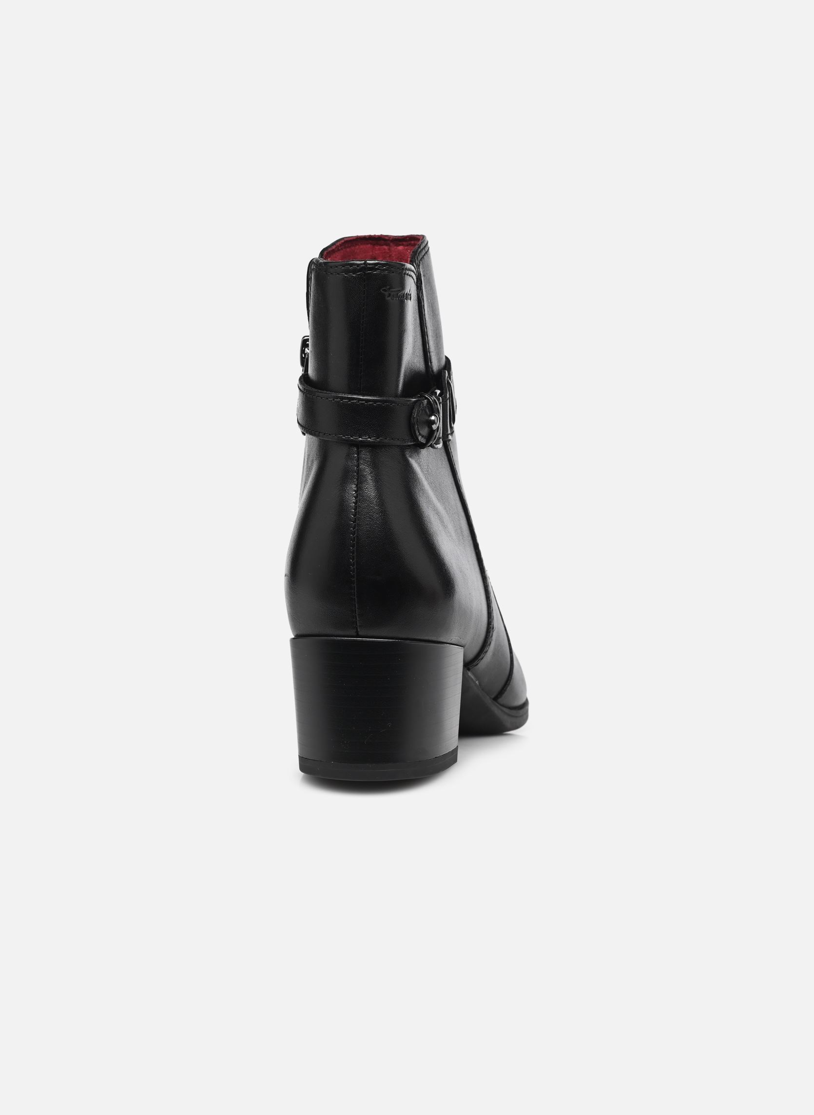 Enkellaarzen en boots 25373-45 dames zwart Tamaris Enkellaarzen en boots 25373-45 dames zwart BLACK