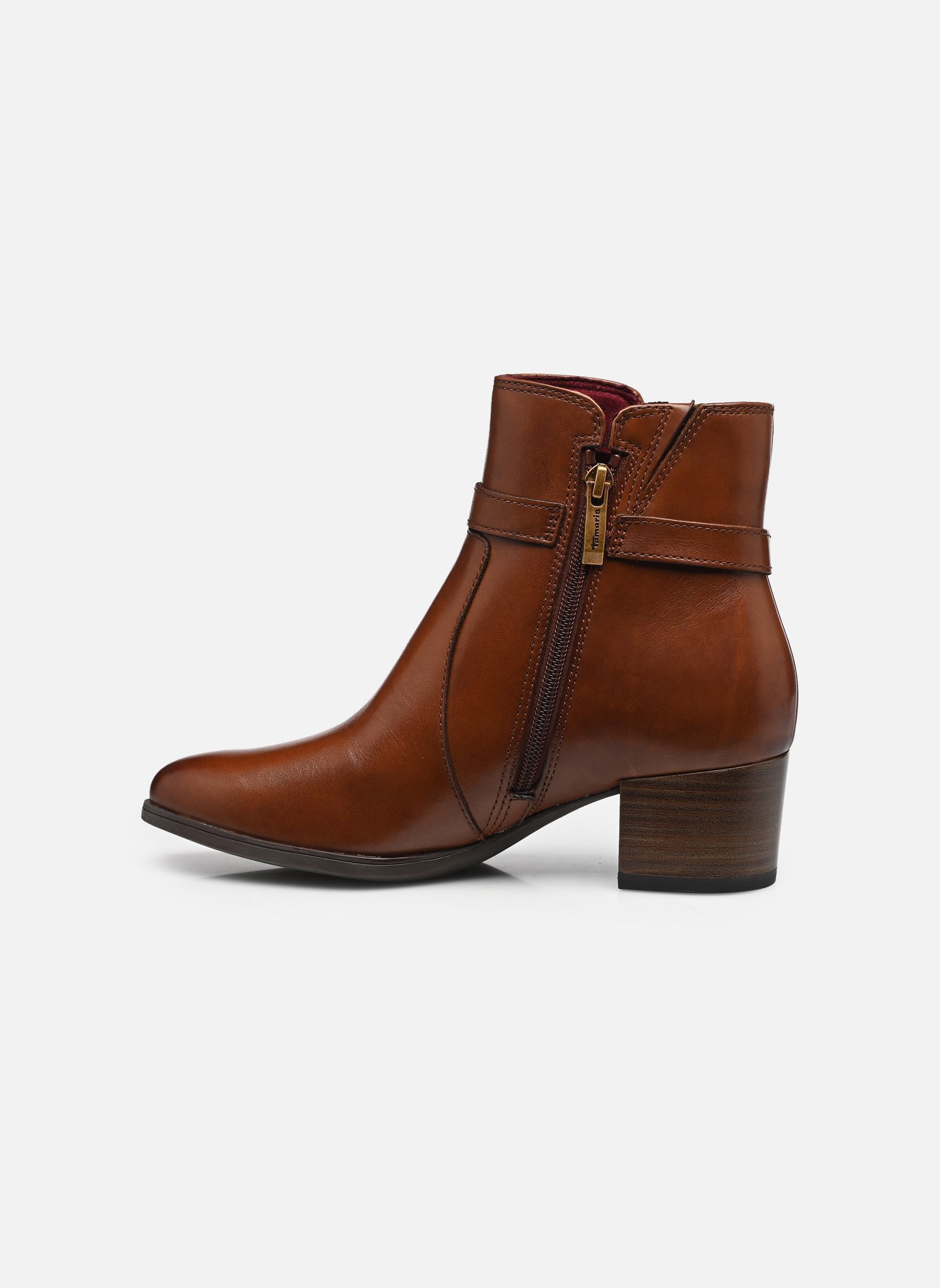 Enkellaarzen en boots 25373-45 dames bruin Tamaris Enkellaarzen en boots 25373-45 dames bruin COGNAC