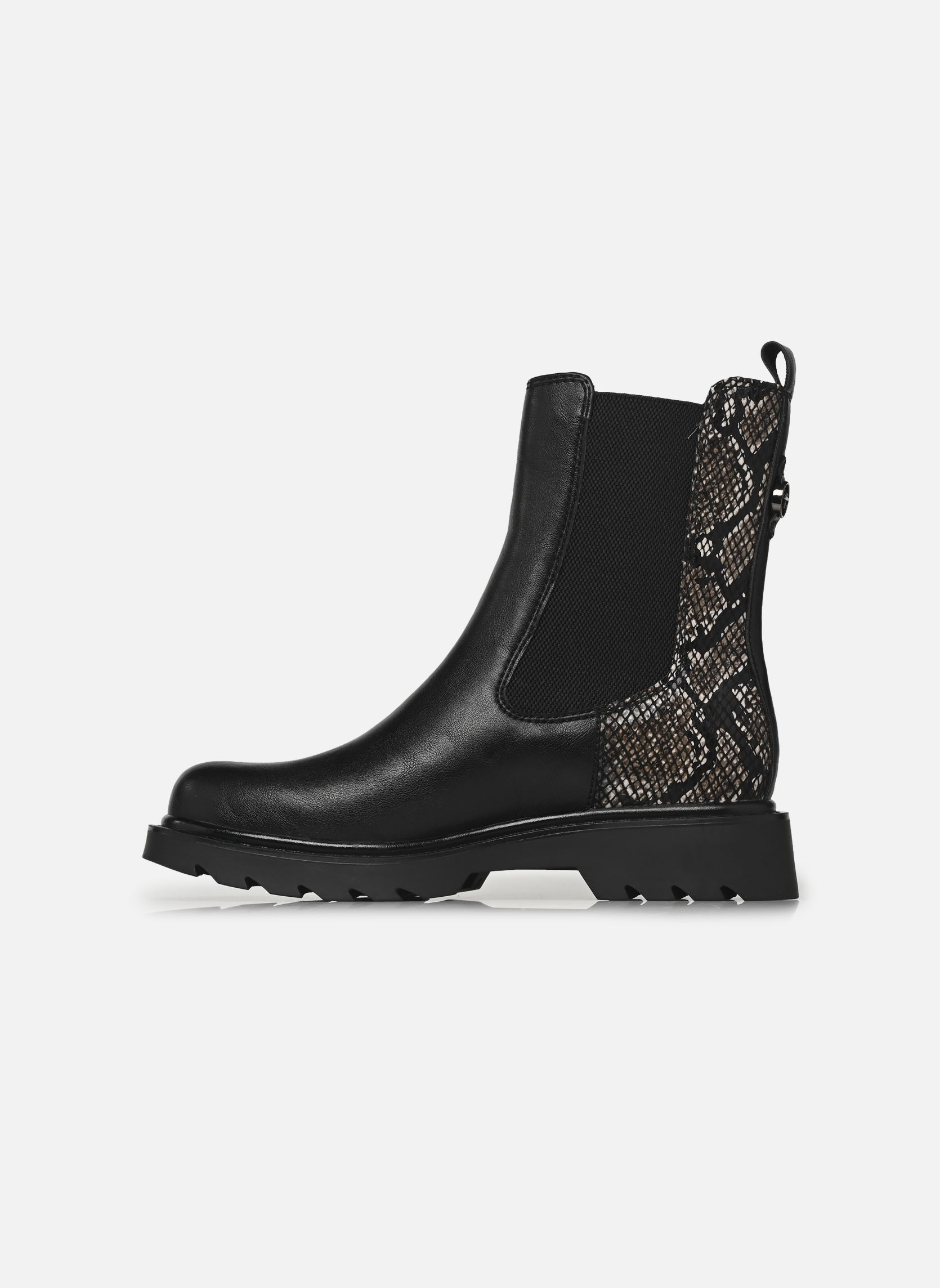 Niedrige Ankle Boots 25411-45 damen schwarz Tamaris Niedrige Ankle Boots 25411-45 damen schwarz BLACK SNAKE