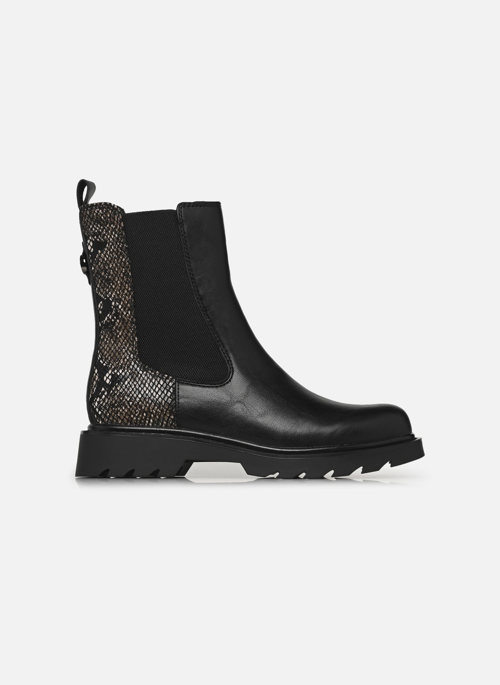 Niedrige Ankle Boots 25411-45 damen schwarz Tamaris Niedrige Ankle Boots 25411-45 damen schwarz BLACK SNAKE
