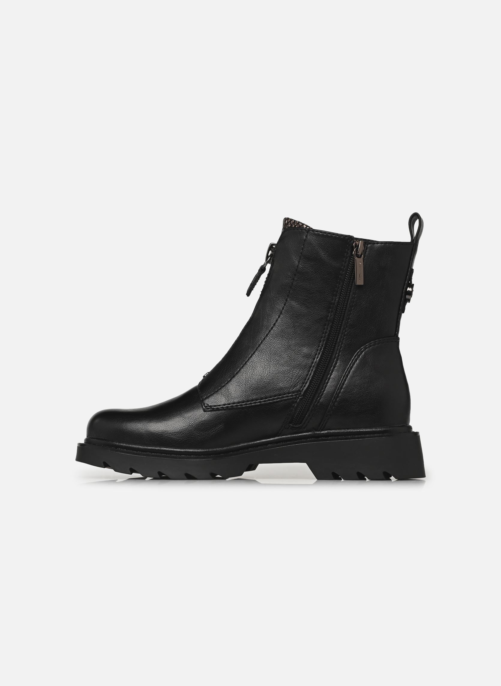 Enkellaarzen en boots 25412-45 dames zwart Tamaris Enkellaarzen en boots 25412-45 dames zwart BLACK SNAKE