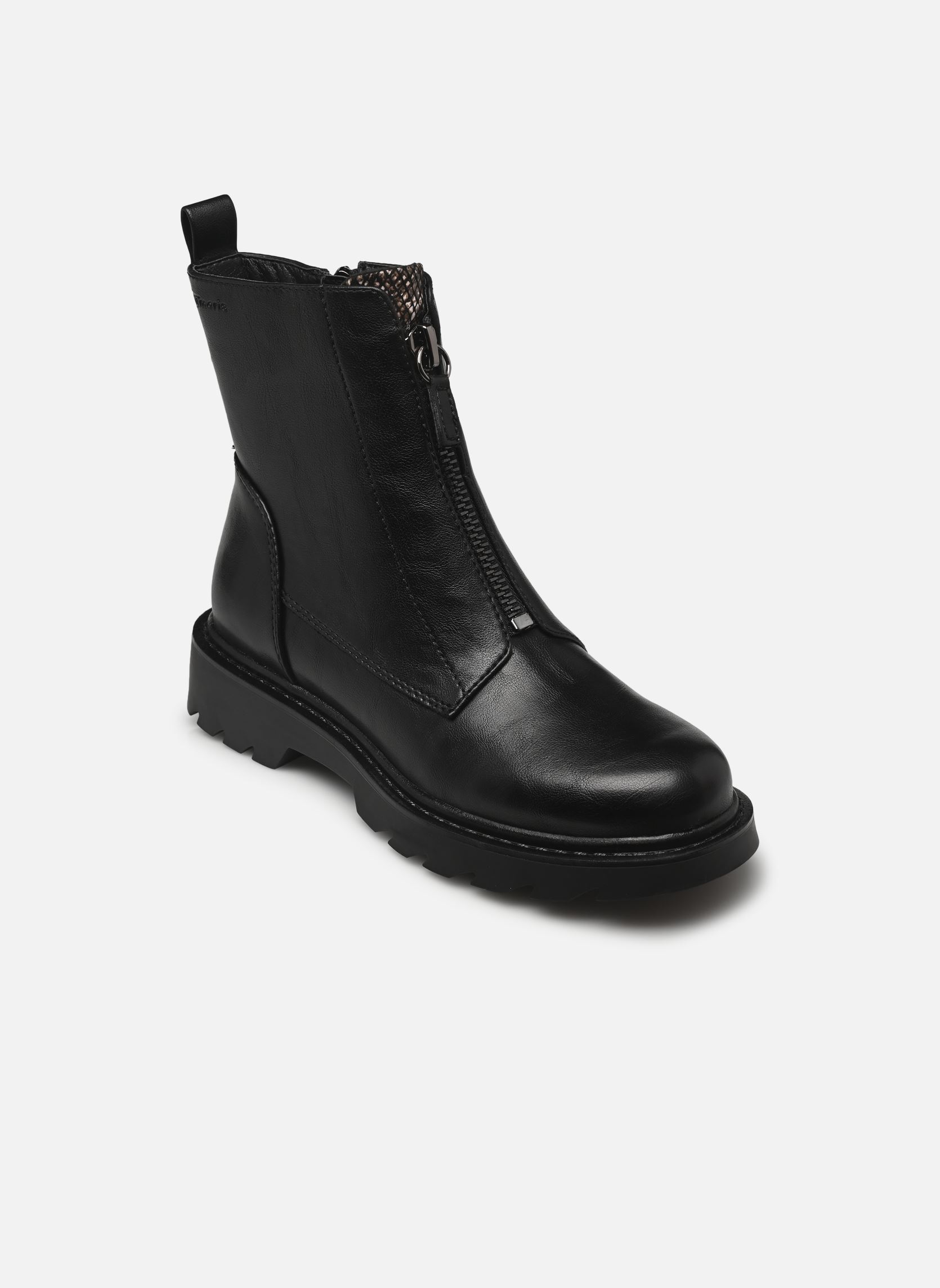 Enkellaarzen en boots 25412-45 dames zwart Tamaris Enkellaarzen en boots 25412-45 dames zwart BLACK SNAKE