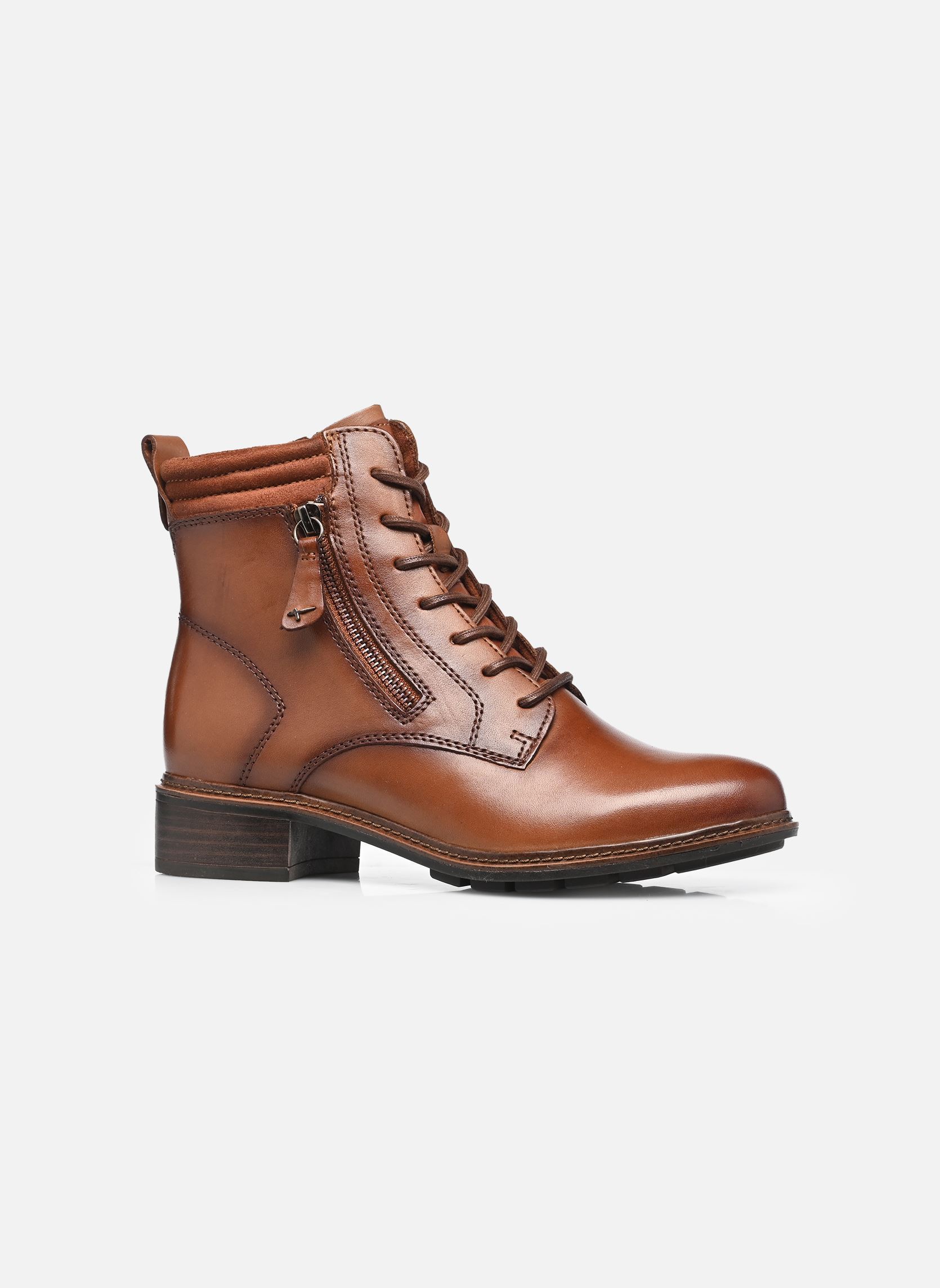 Geschnürte Stiefeletten 25910-45 damen braun Tamaris Geschnürte Stiefeletten 25910-45 damen braun COGNAC