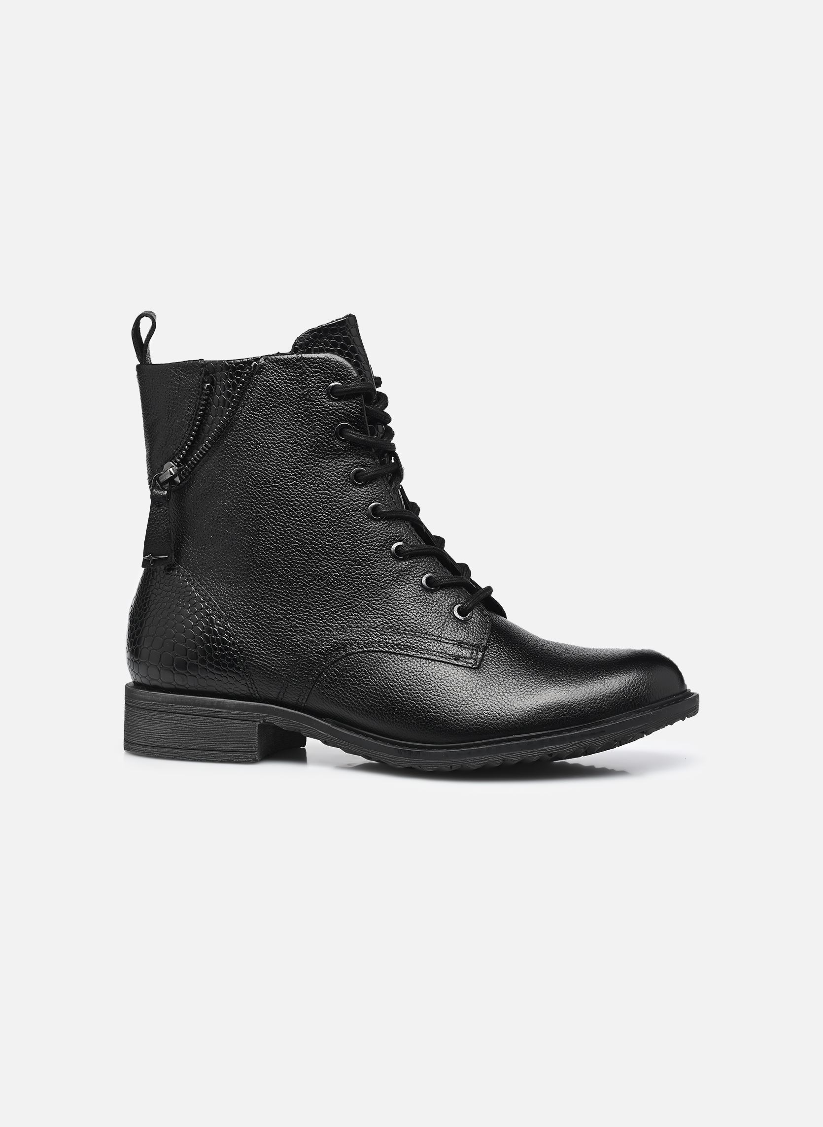 Geschnürte Stiefeletten 25273-45 damen schwarz Tamaris Geschnürte Stiefeletten 25273-45 damen schwarz BLACK