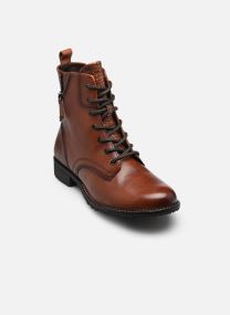 Geschnürte Stiefeletten 25273-45 damen schwarz