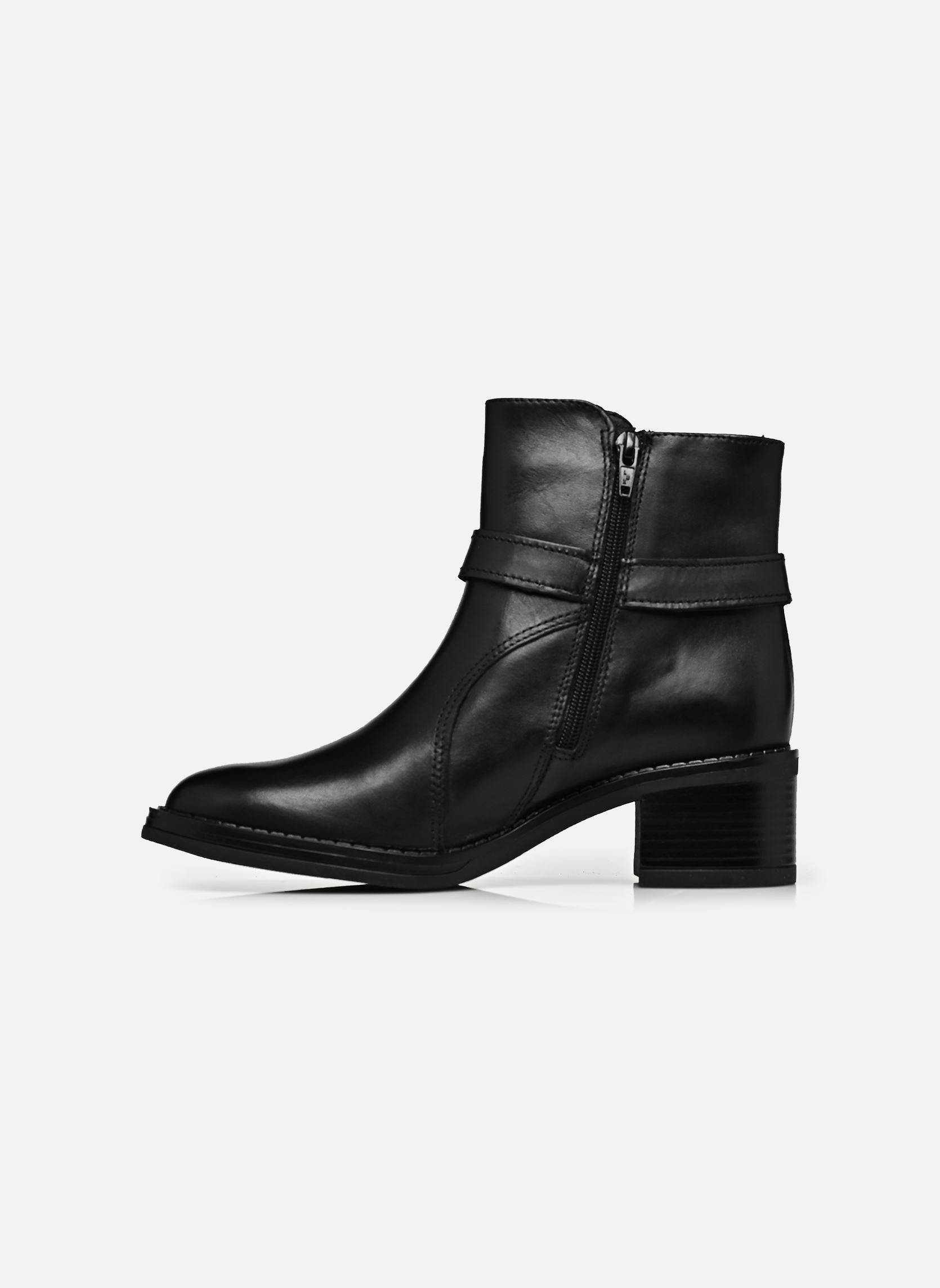 Niedrige Ankle Boots 25304-45 damen schwarz Tamaris Niedrige Ankle Boots 25304-45 damen schwarz BLACK LEATHER