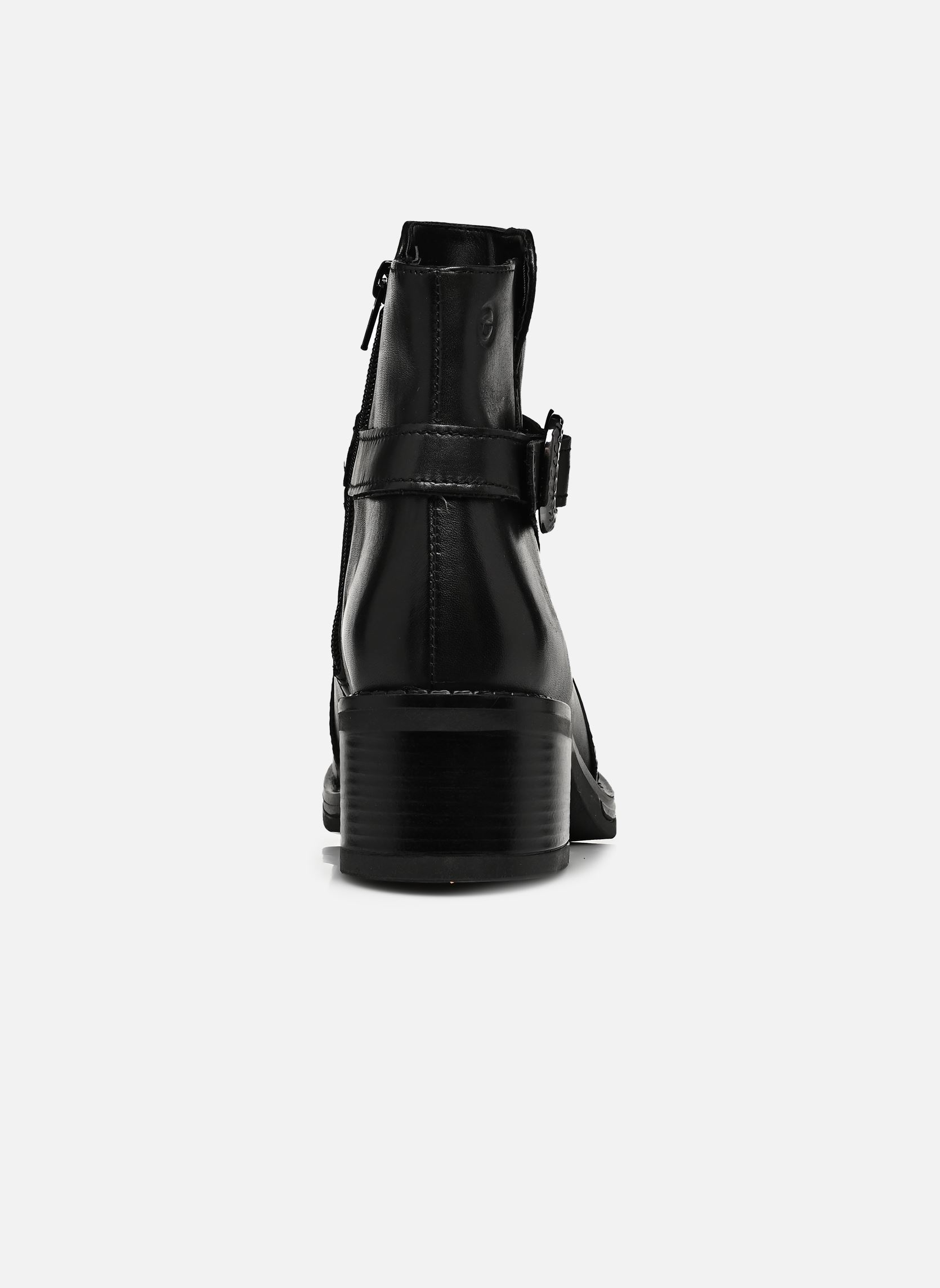 Niedrige Ankle Boots 25304-45 damen schwarz Tamaris Niedrige Ankle Boots 25304-45 damen schwarz BLACK LEATHER