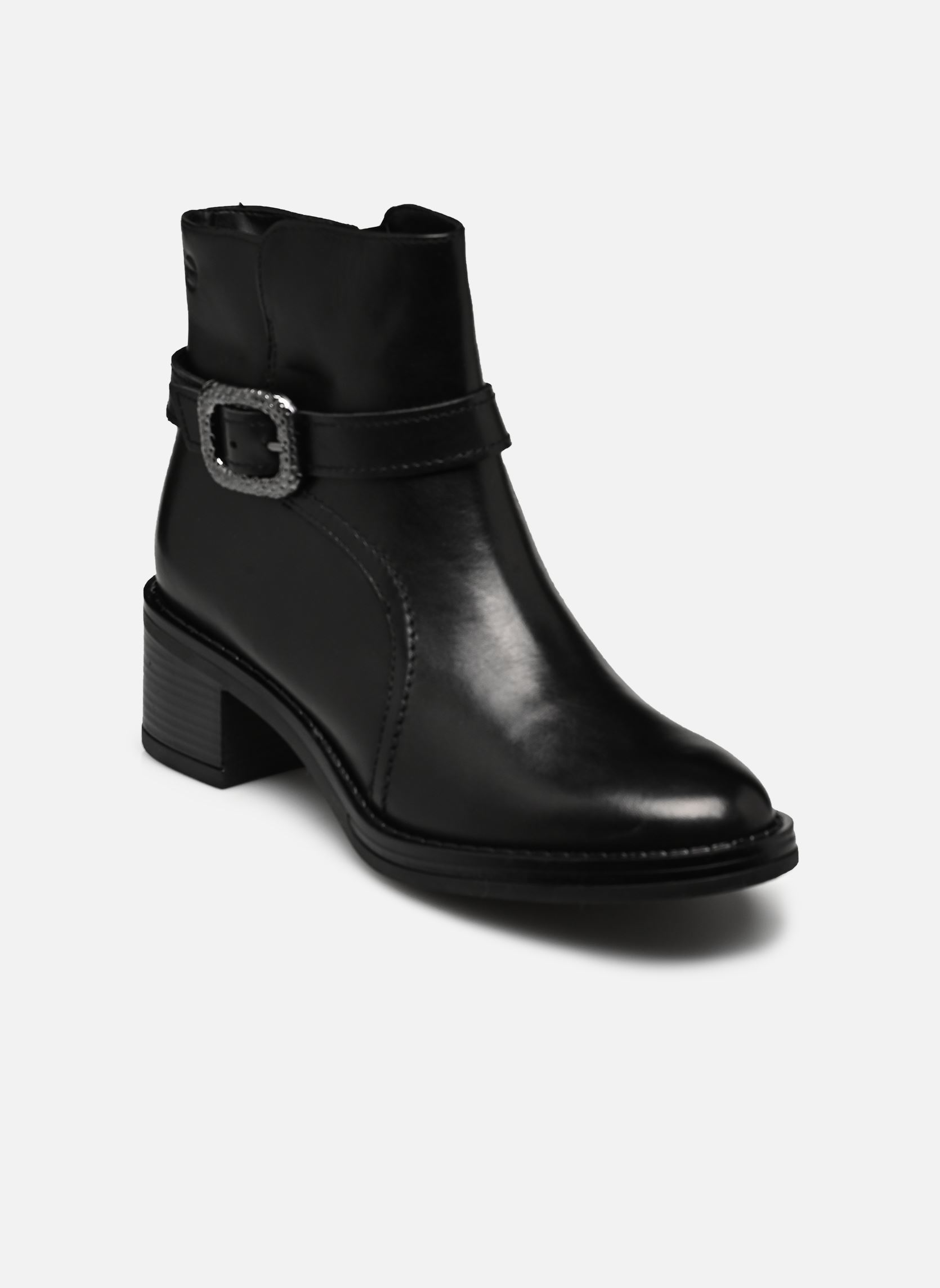 Niedrige Ankle Boots 25304-45 damen schwarz Tamaris Niedrige Ankle Boots 25304-45 damen schwarz BLACK LEATHER