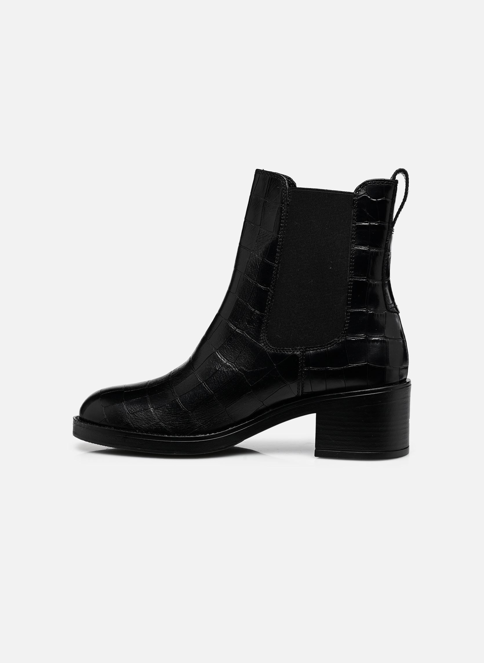 Lage enkellaarsjes 25307-45 dames zwart Tamaris Lage enkellaarsjes 25307-45 dames zwart BLACK CROCO