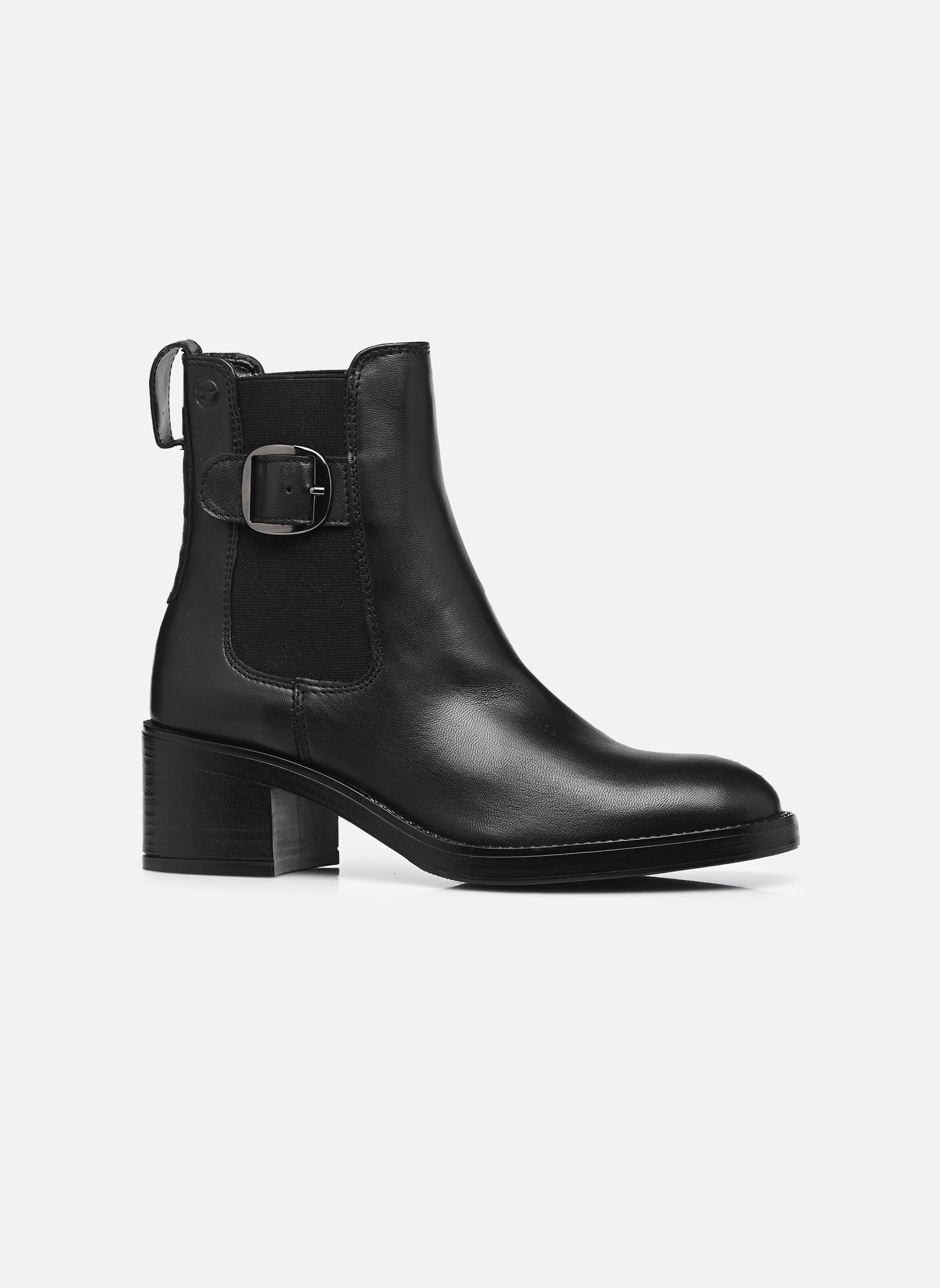 Tamaris Stivaletti Donna Caviglia Alta - Modello 25334-41 - Colore Nero - Tacco 7.7 Cm Con Tecnologia Antiscivolo
