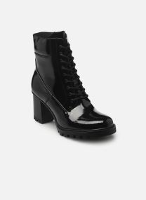 Geschnürte Stiefeletten 25132-45 damen schwarz