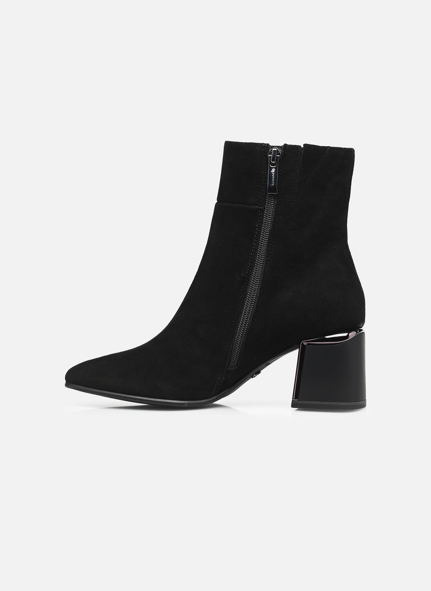 Enkellaarzen en boots 25341-45 dames zwart Tamaris Enkellaarzen en boots 25341-45 dames zwart BLACK SUEDE