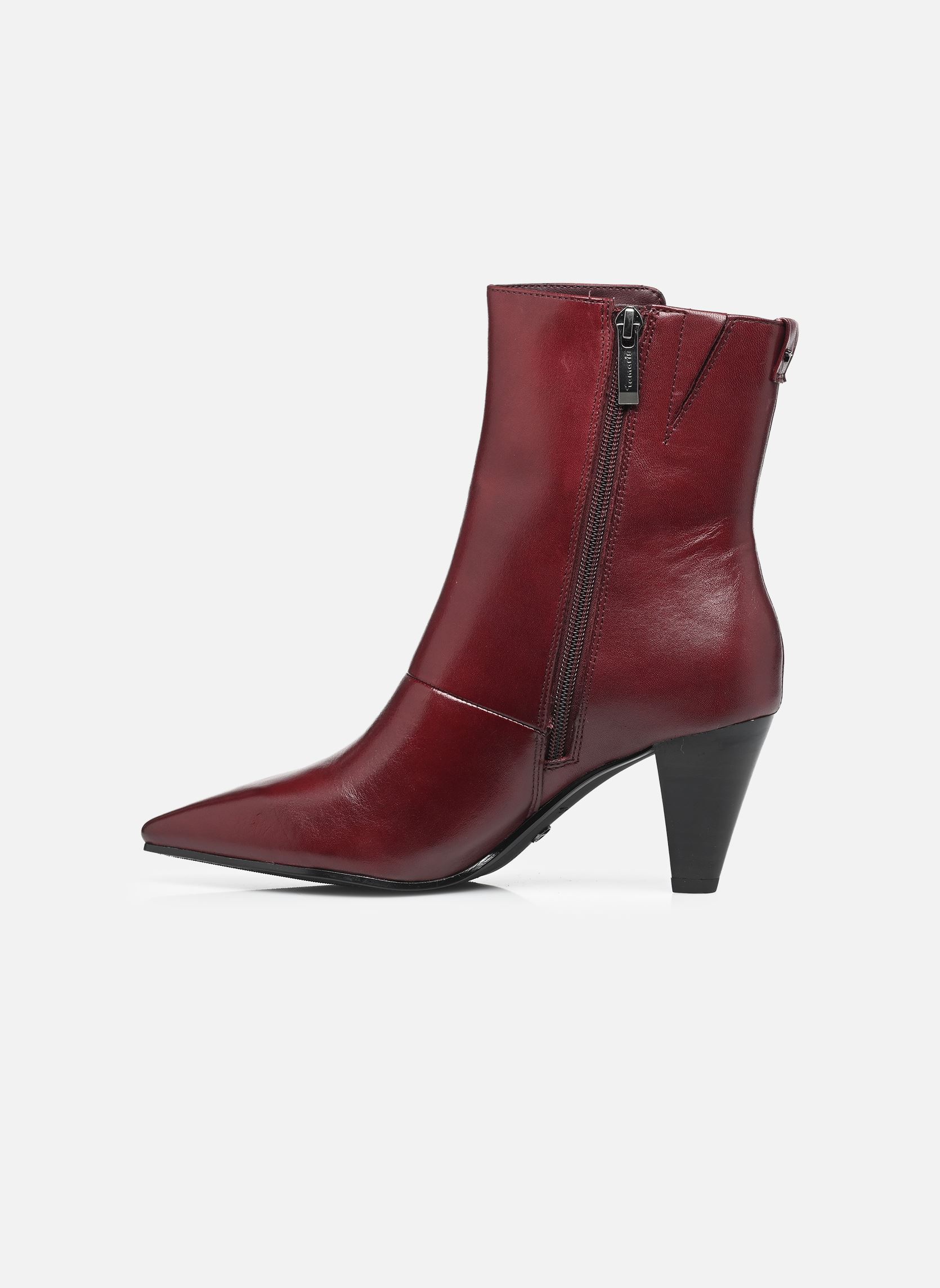 Bottines à Enfiler UNITED NUDE - Taille 37 EU, Talon 11 Cm, Bordeaux, Occasion Très Bon état