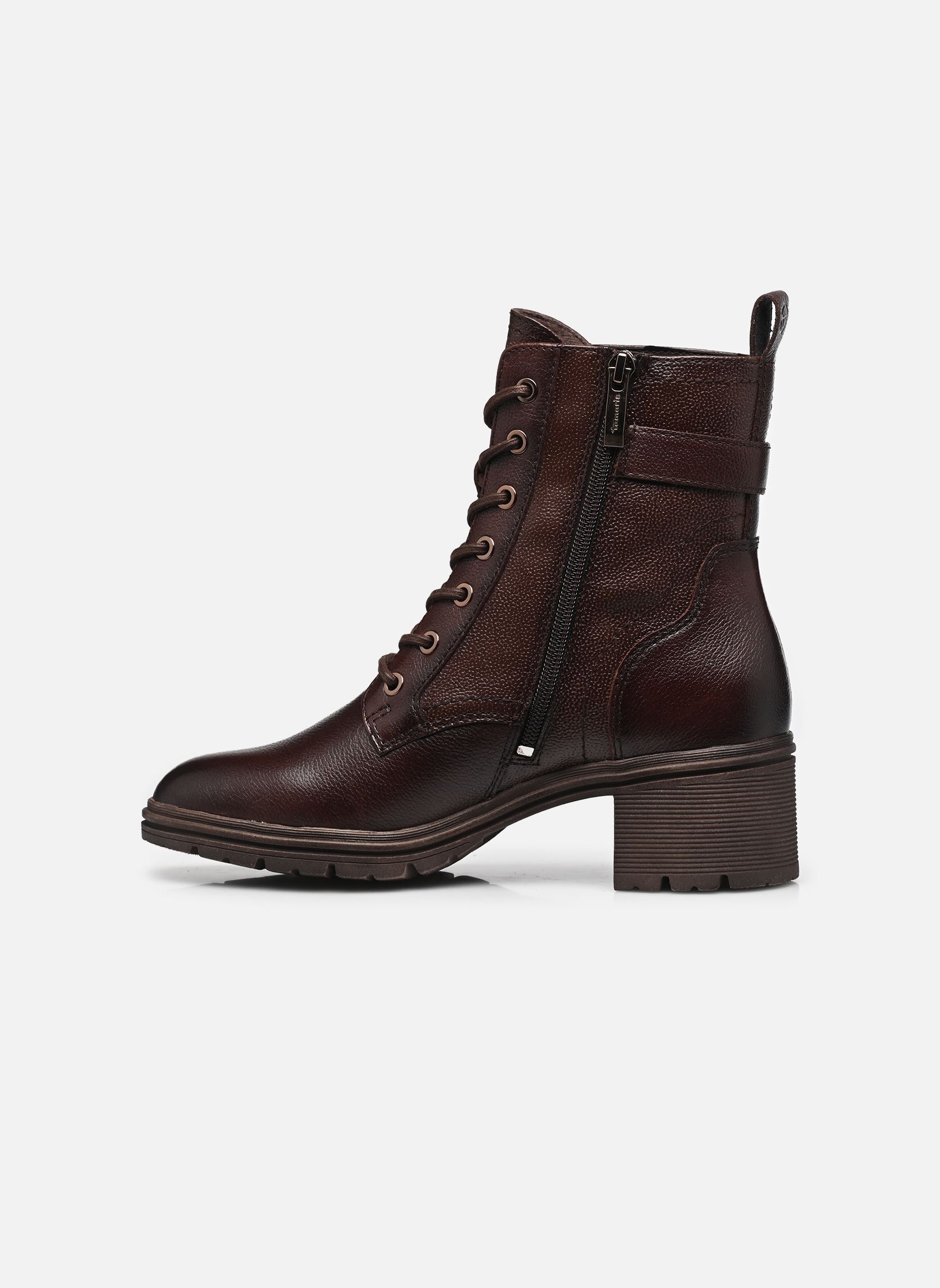 Geschnürte Stiefeletten 25907-45 damen braun Tamaris Geschnürte Stiefeletten 25907-45 damen braun MOCCA