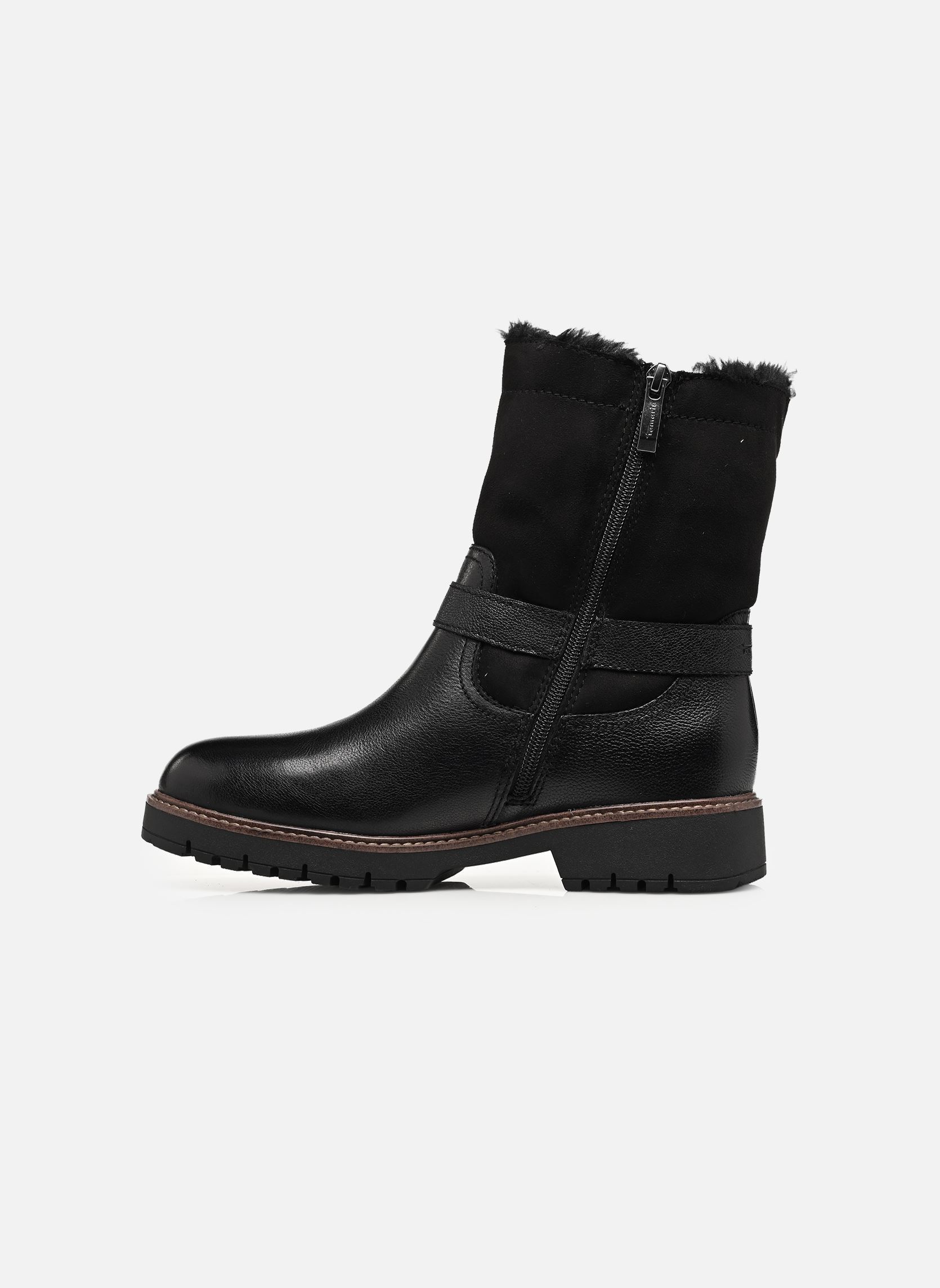 Gevoerde enkellaarsjes 26820-45 dames zwart Tamaris Gevoerde enkellaarsjes 26820-45 dames zwart BLACK