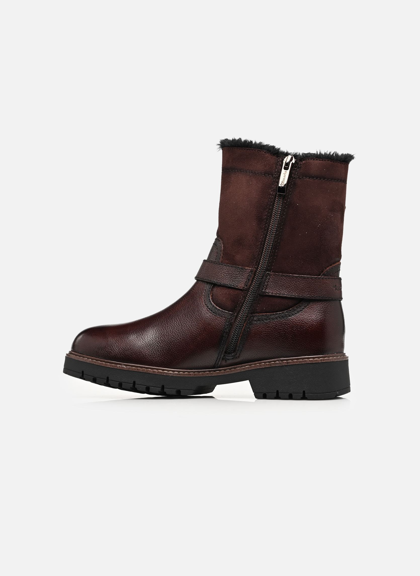 Bottines fourrées 26820-45 femme marron Tamaris Bottines fourrées 26820-45 femme marron MOCCA
