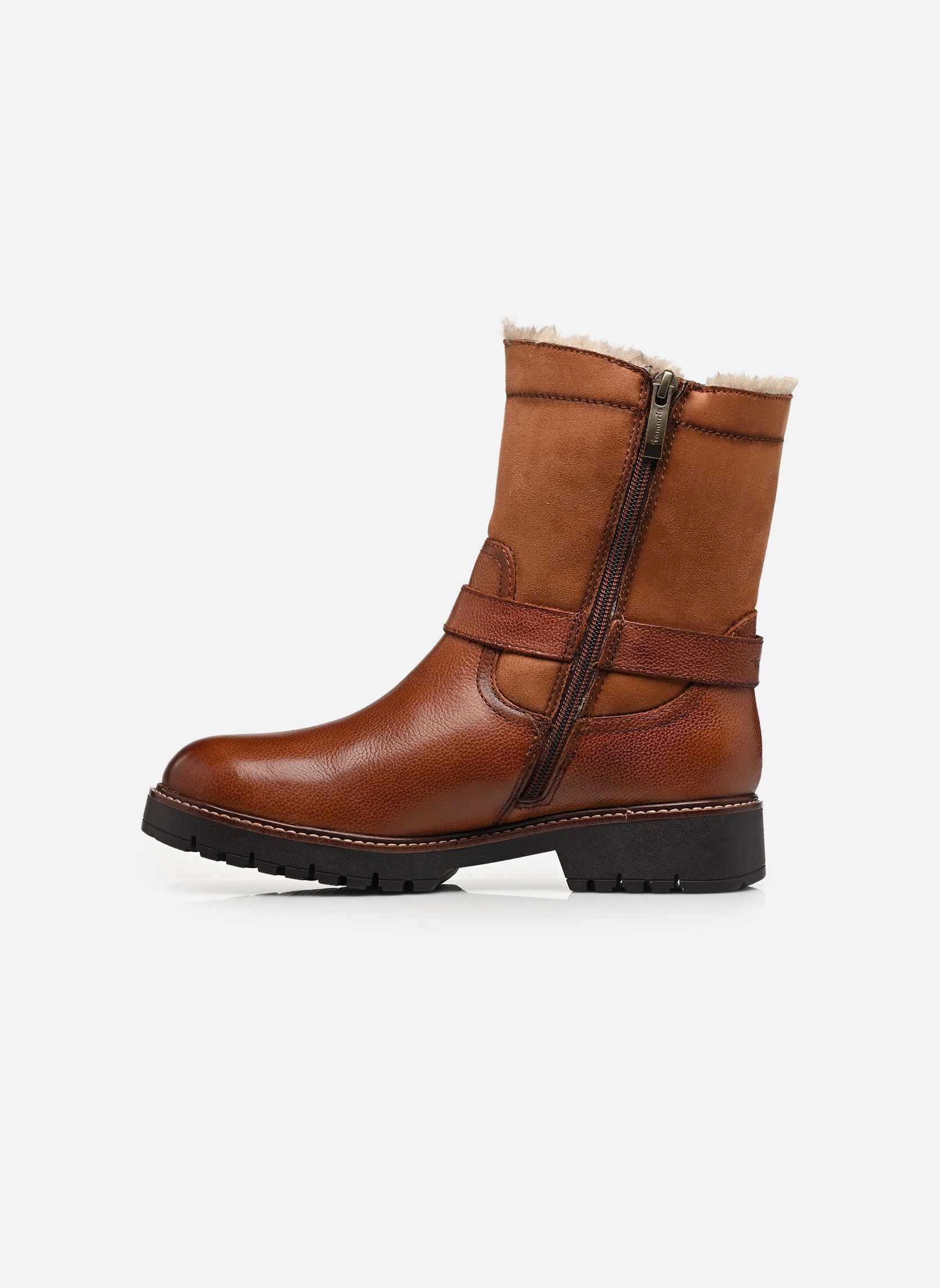 Botines forrados 26820-45 mujer marrón Tamaris Botines forrados 26820-45 mujer marrón COGNAC
