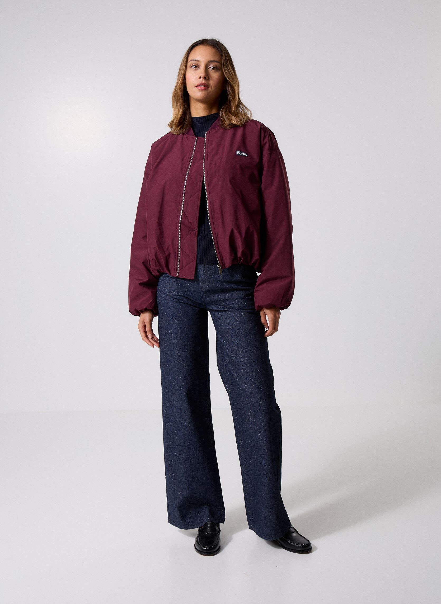 Bomberjacks Alesia dames paars FLOTTE Bomberjacks Alesia dames paars PRUNE