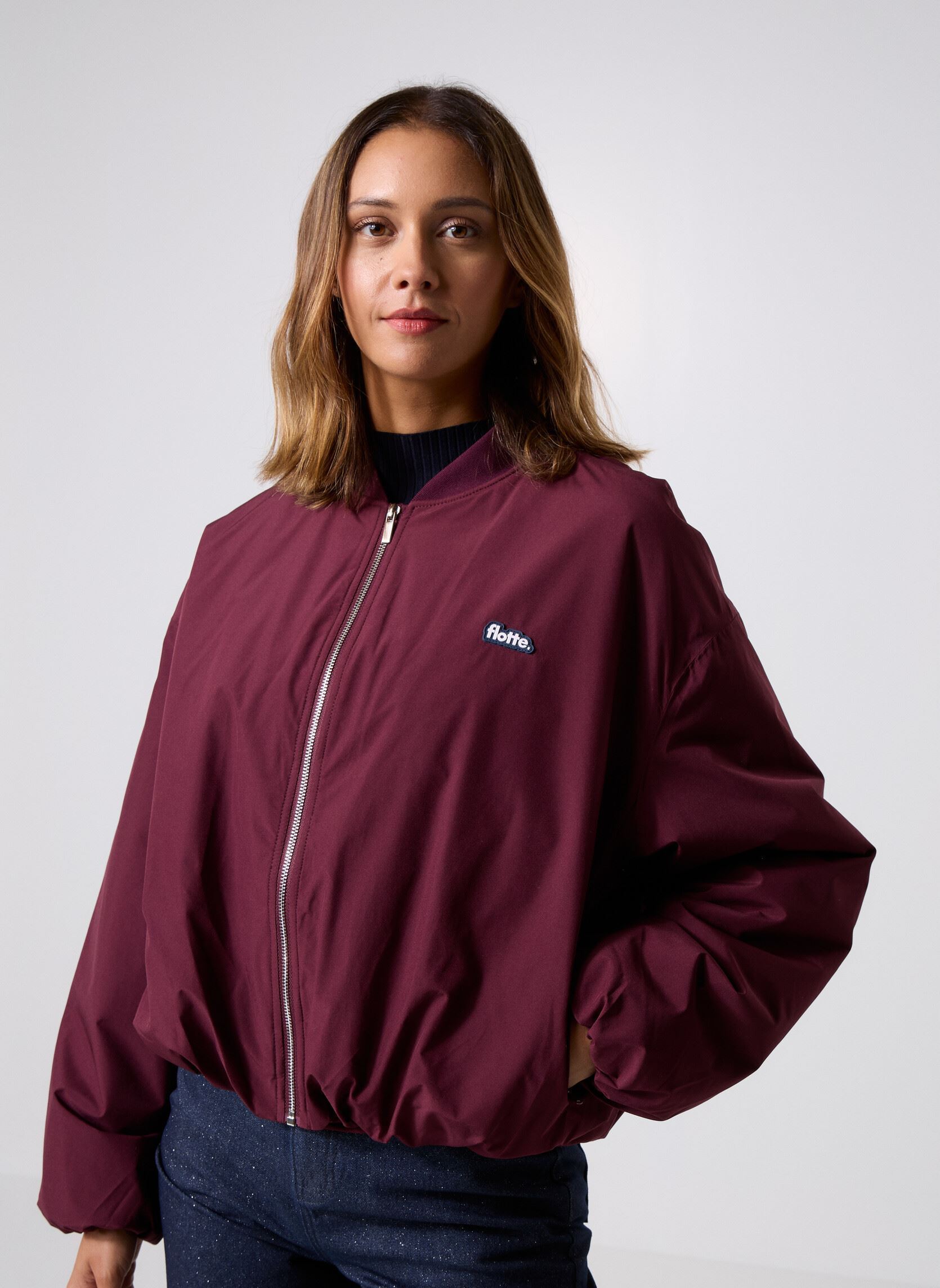 Bomberjacks Alesia dames paars FLOTTE Bomberjacks Alesia dames paars PRUNE