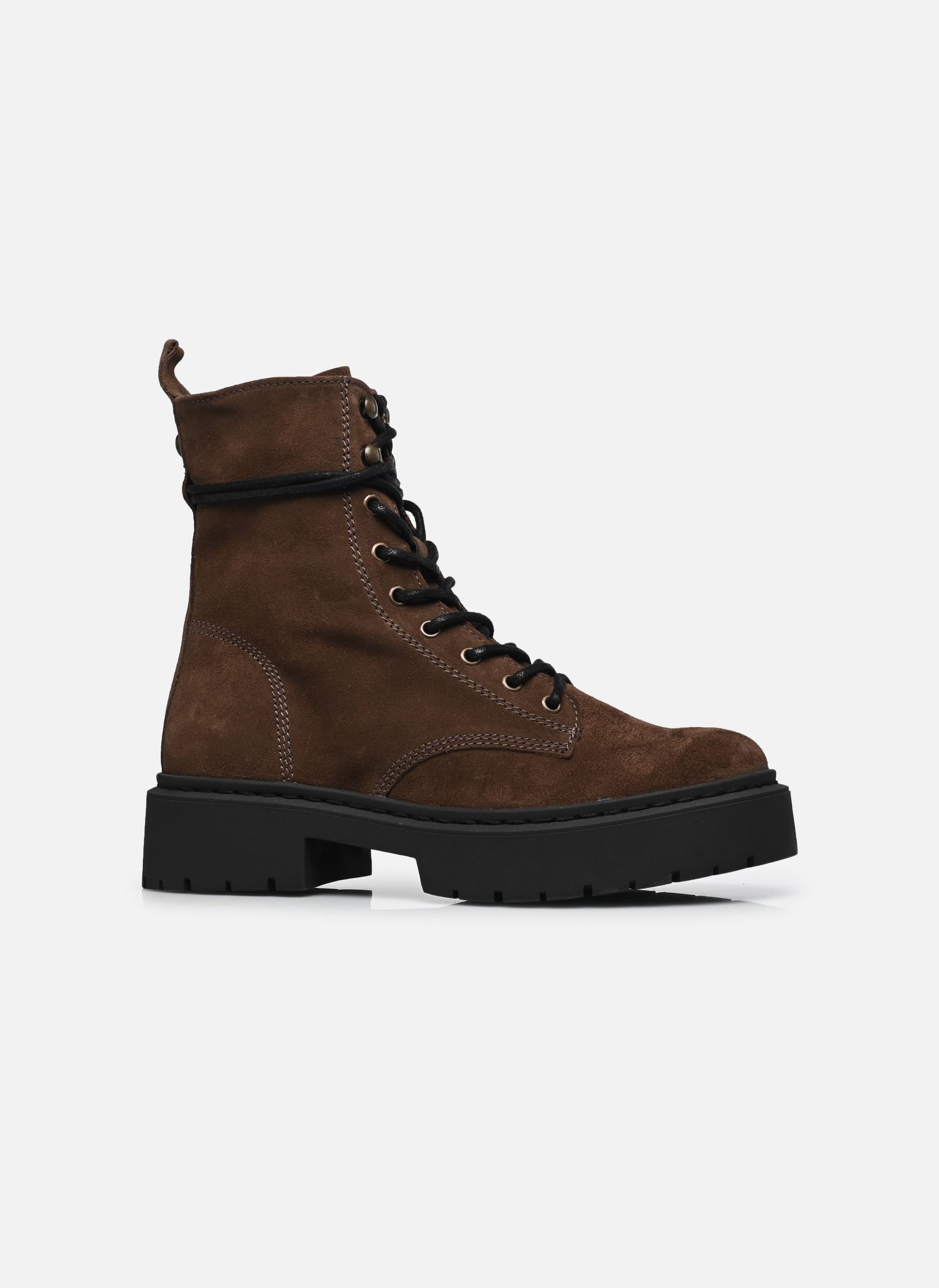 Geschnürte Stiefeletten Gusto damen braun Steve Madden Geschnürte Stiefeletten Gusto damen braun Brown Suede