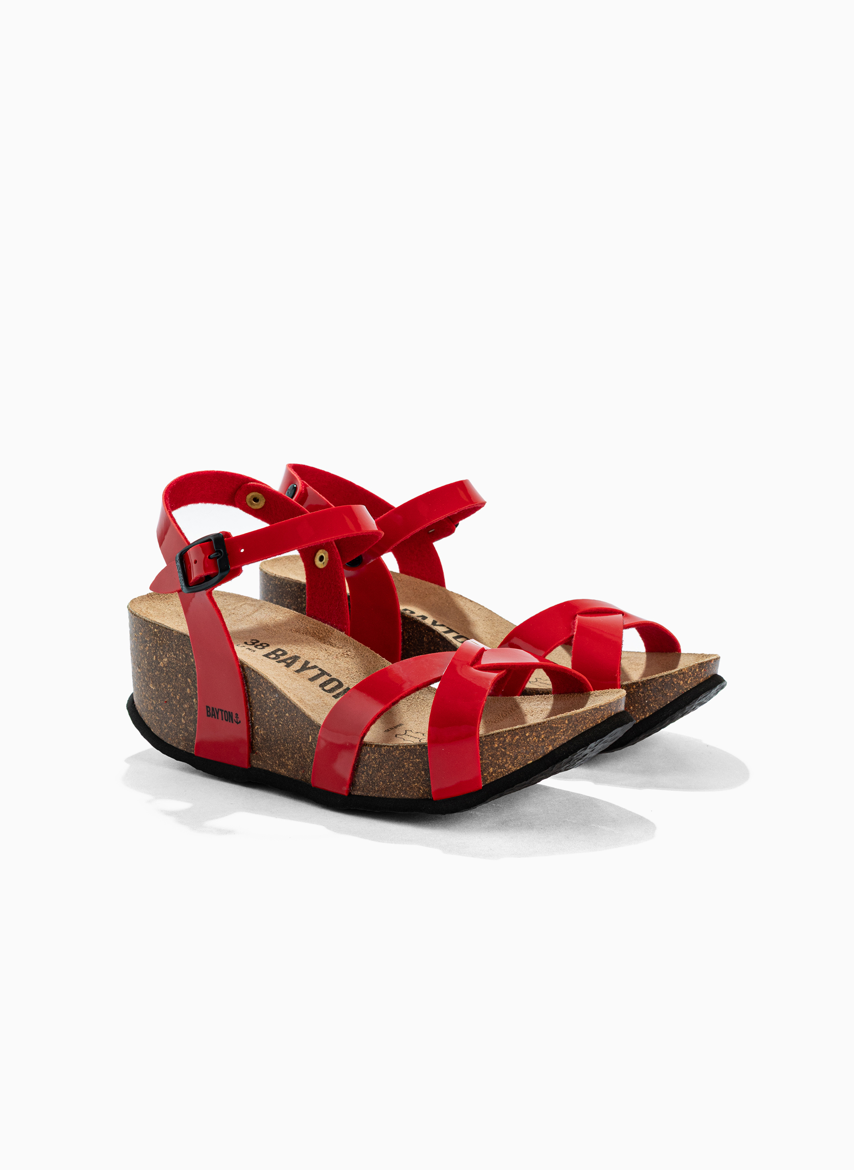 Sandales VENUS femme rouge Bayton Sandales VENUS femme rouge Rouge